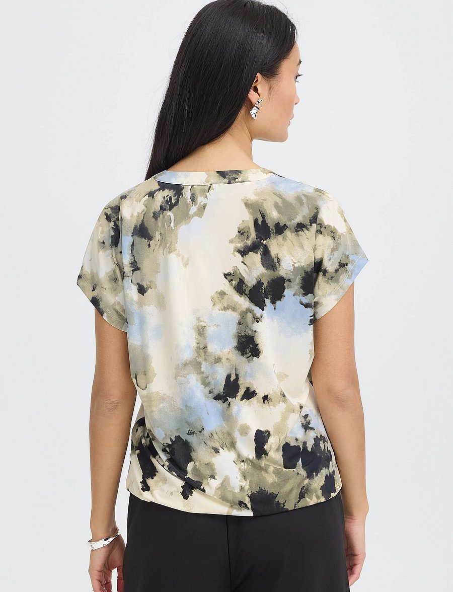 Fransa - FRSEEN TEE 10 - lühikeste varrukatega pluusid - watercolour bloom ice water - 4