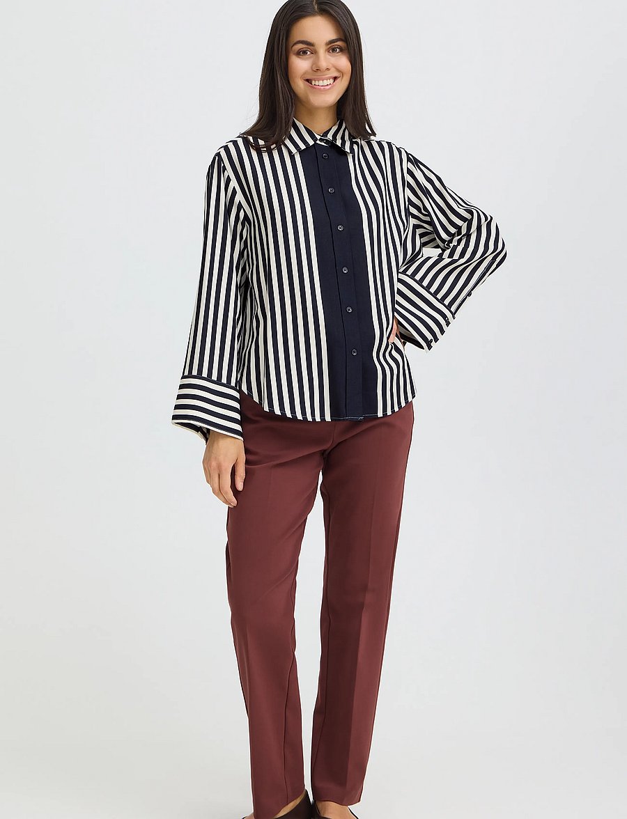 Fransa - FRALDAY SH 1 - salute whisper white stripe - 0