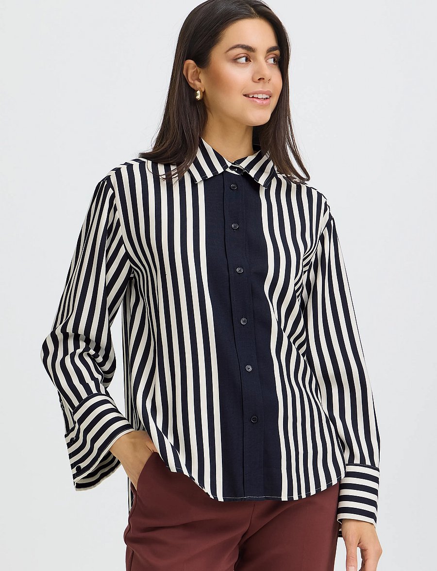 Fransa - FRALDAY SH 1 - salute whisper white stripe - 3