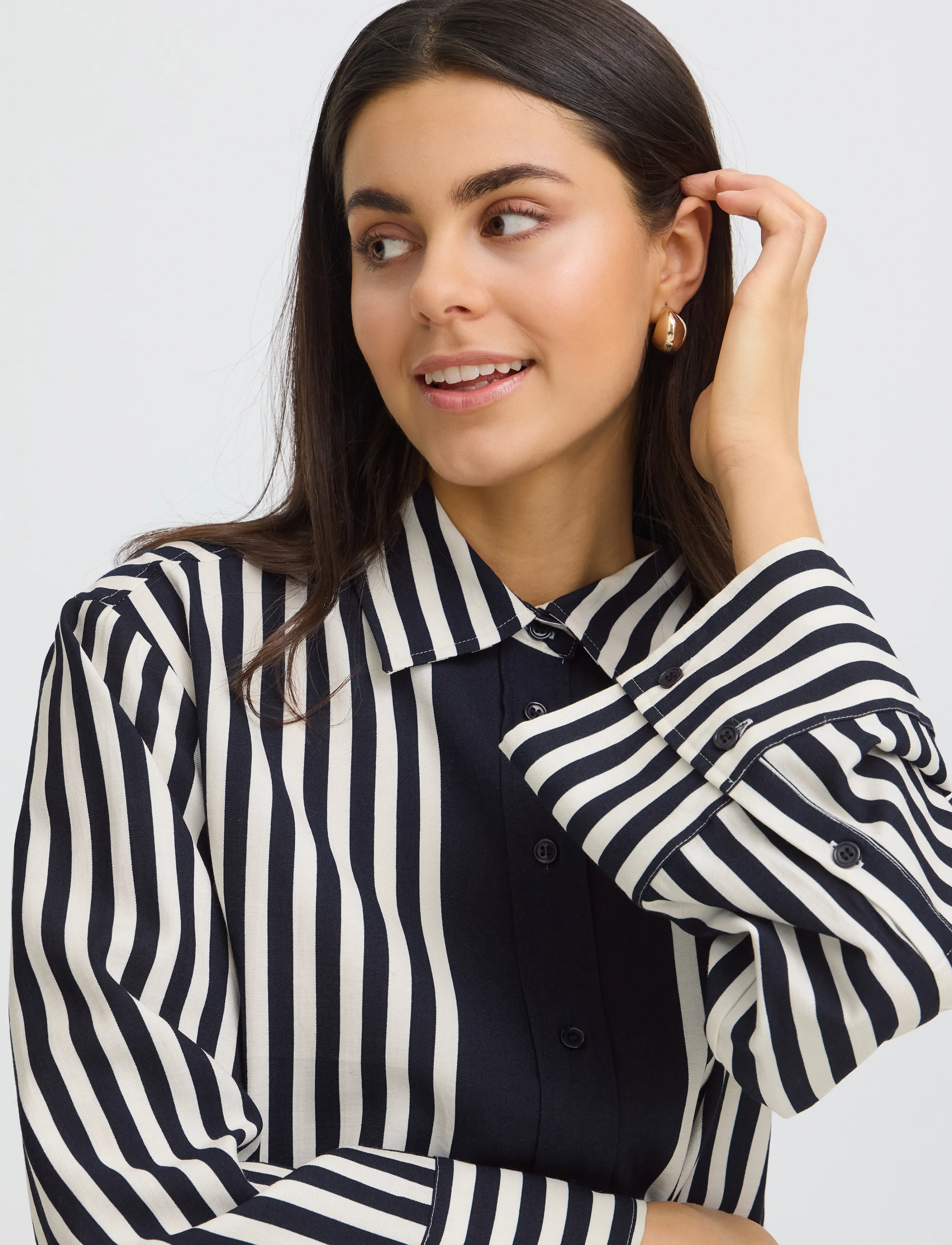 Fransa - FRALDAY SH 1 - salute whisper white stripe - 5