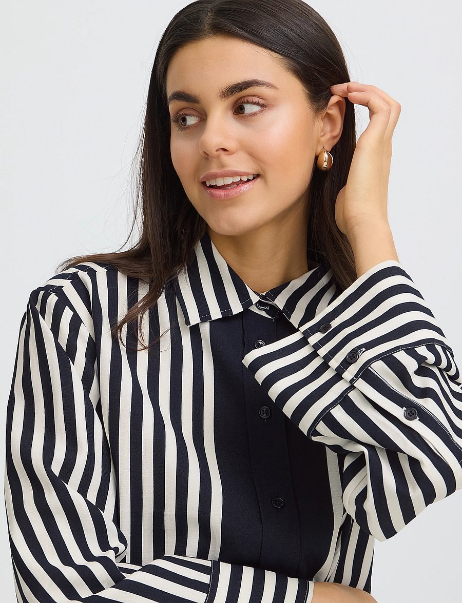 Fransa - FRALDAY SH 1 - salute whisper white stripe - 5