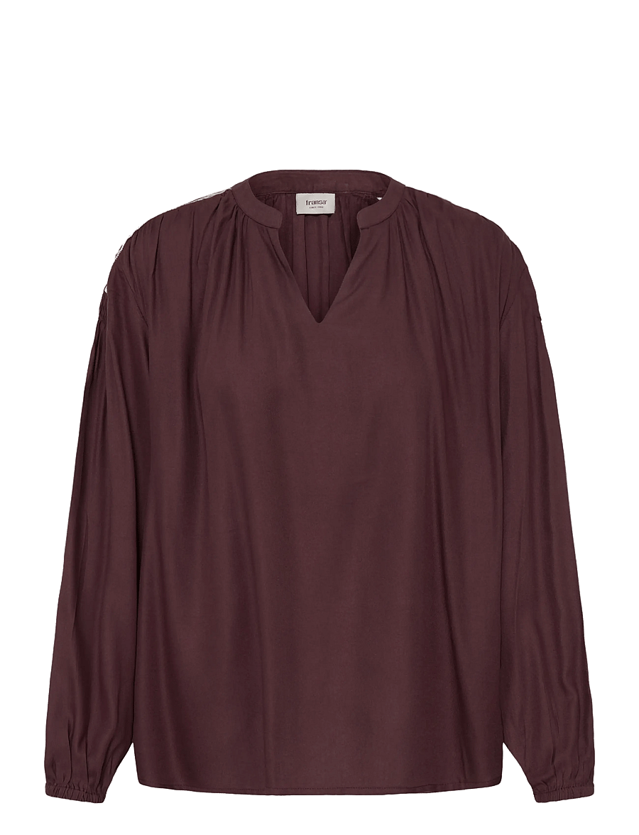 Fransa - FRHELENE BL 1 - langärmelige blusen - rum raisin - 1