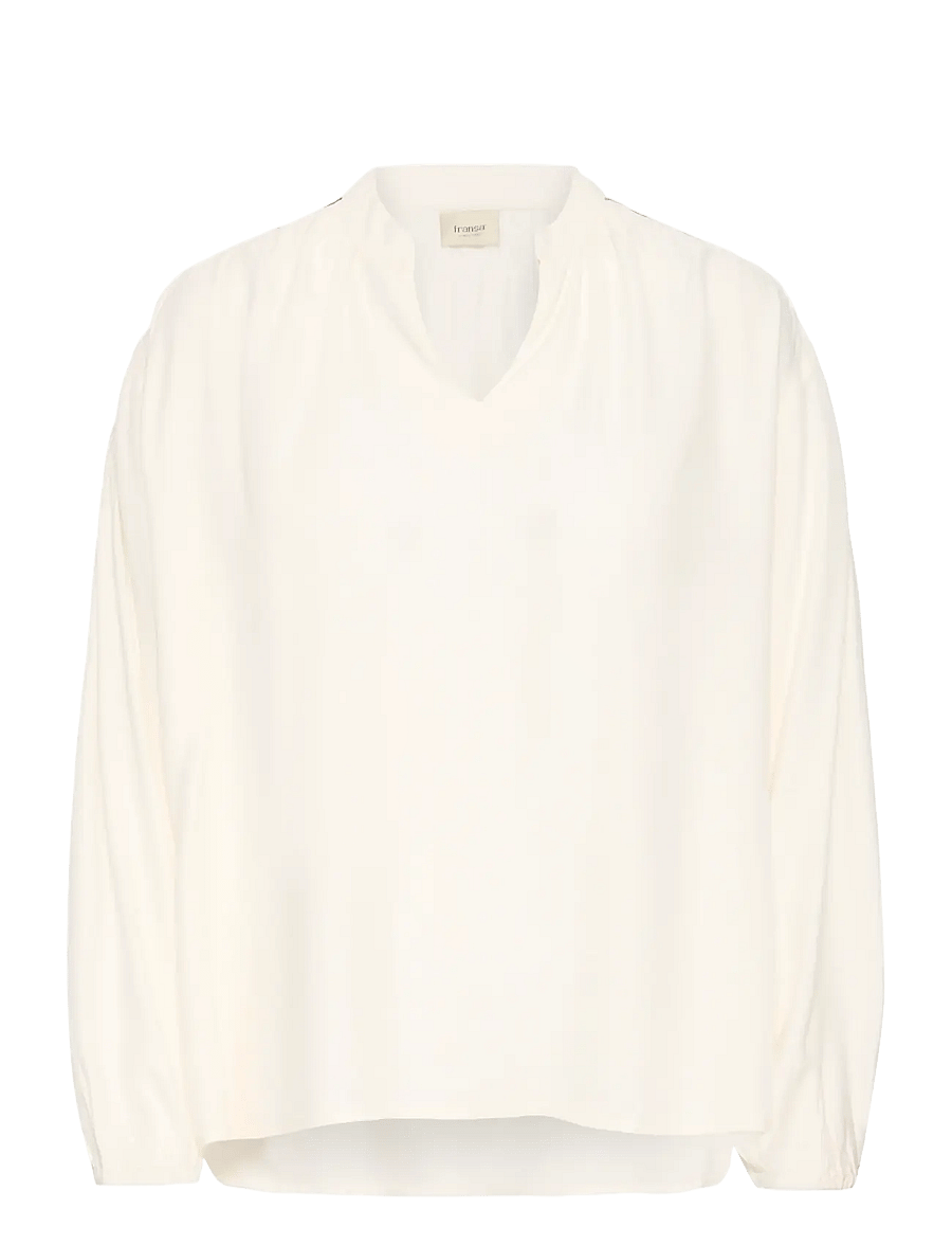 Fransa - FRHELENE BL 1 - pikkade varrukatega pluusid - whisper white - 1