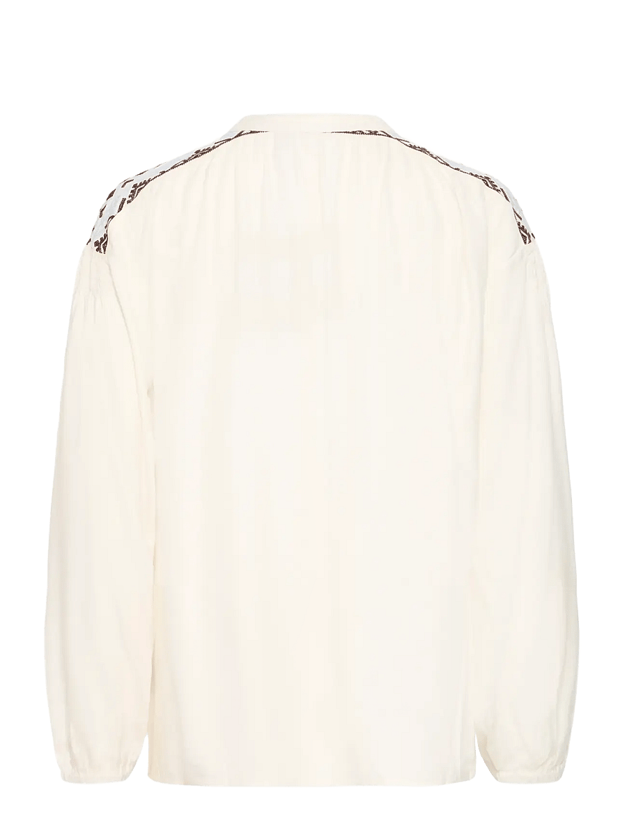 Fransa - FRHELENE BL 1 - pikkade varrukatega pluusid - whisper white - 2