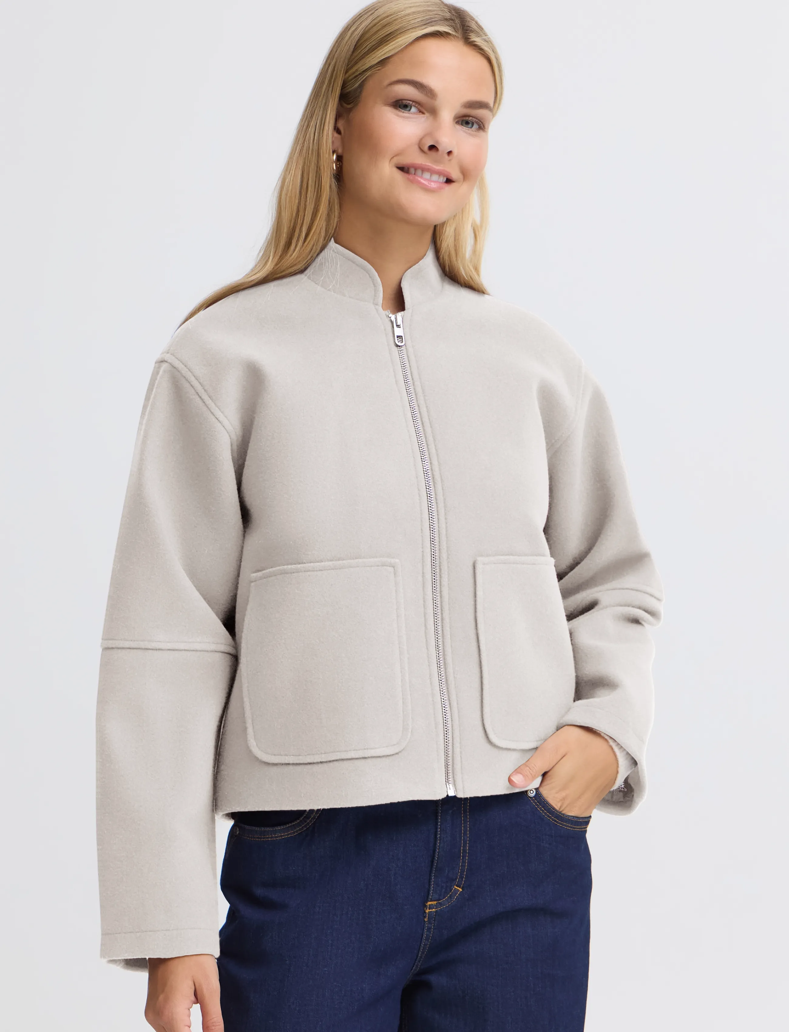 Fransa - FRJOA JA 2 - utilityjackor - oatmeal melange - 3