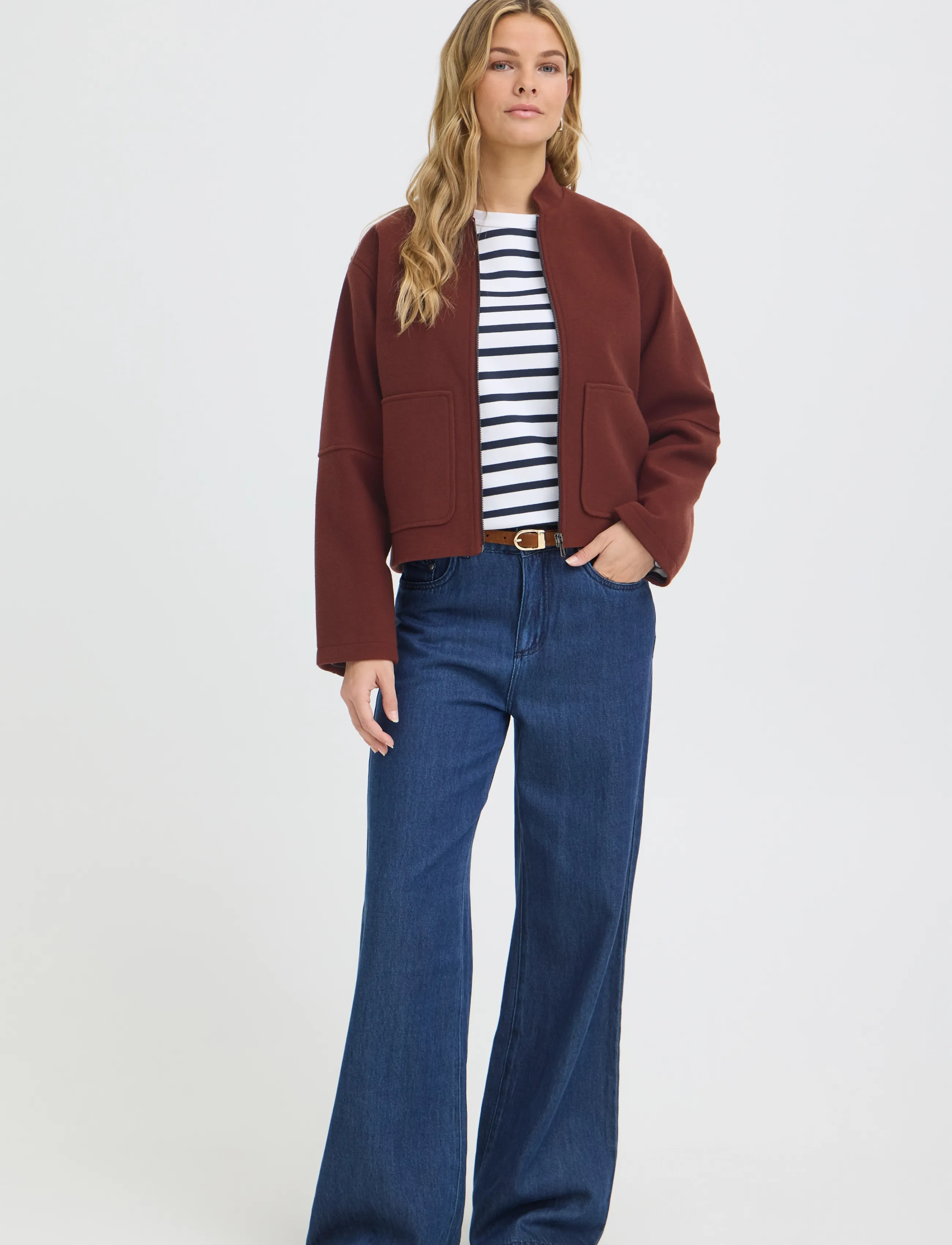 Fransa FRJOA JA 2 - Clothing - RUM RAISIN MELANGE / brown