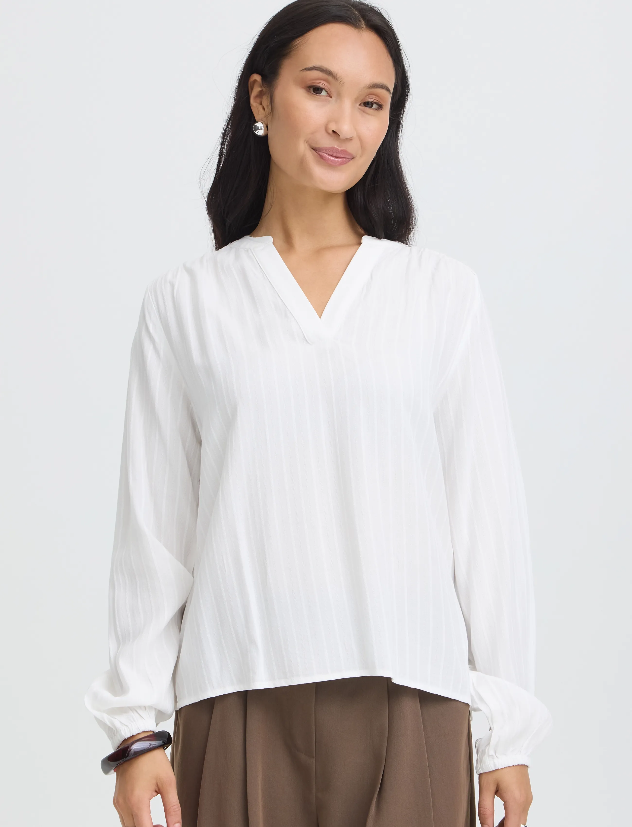 Fransa - FRPAULANA BL 1 - langärmelige blusen - blanc de blanc - 3