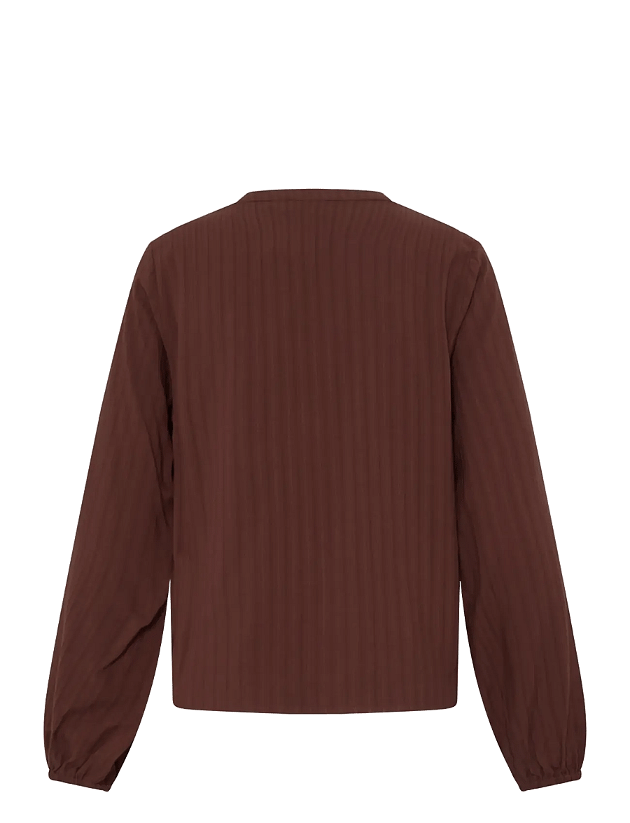 Fransa - FRPAULANA BL 1 - pikkade varrukatega pluusid - rum raisin - 2