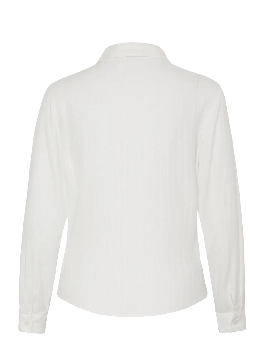 Fransa - FRPAULANA SH 1 - pikkade varrukatega särgid - blanc de blanc - 2