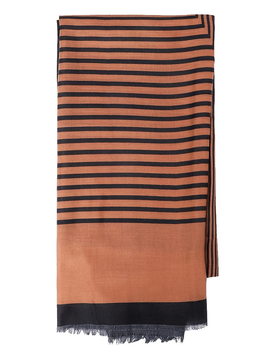 Fransa - FRJILLA SCARF 1 - lightweight scarves - tobacco w meteorite - 0