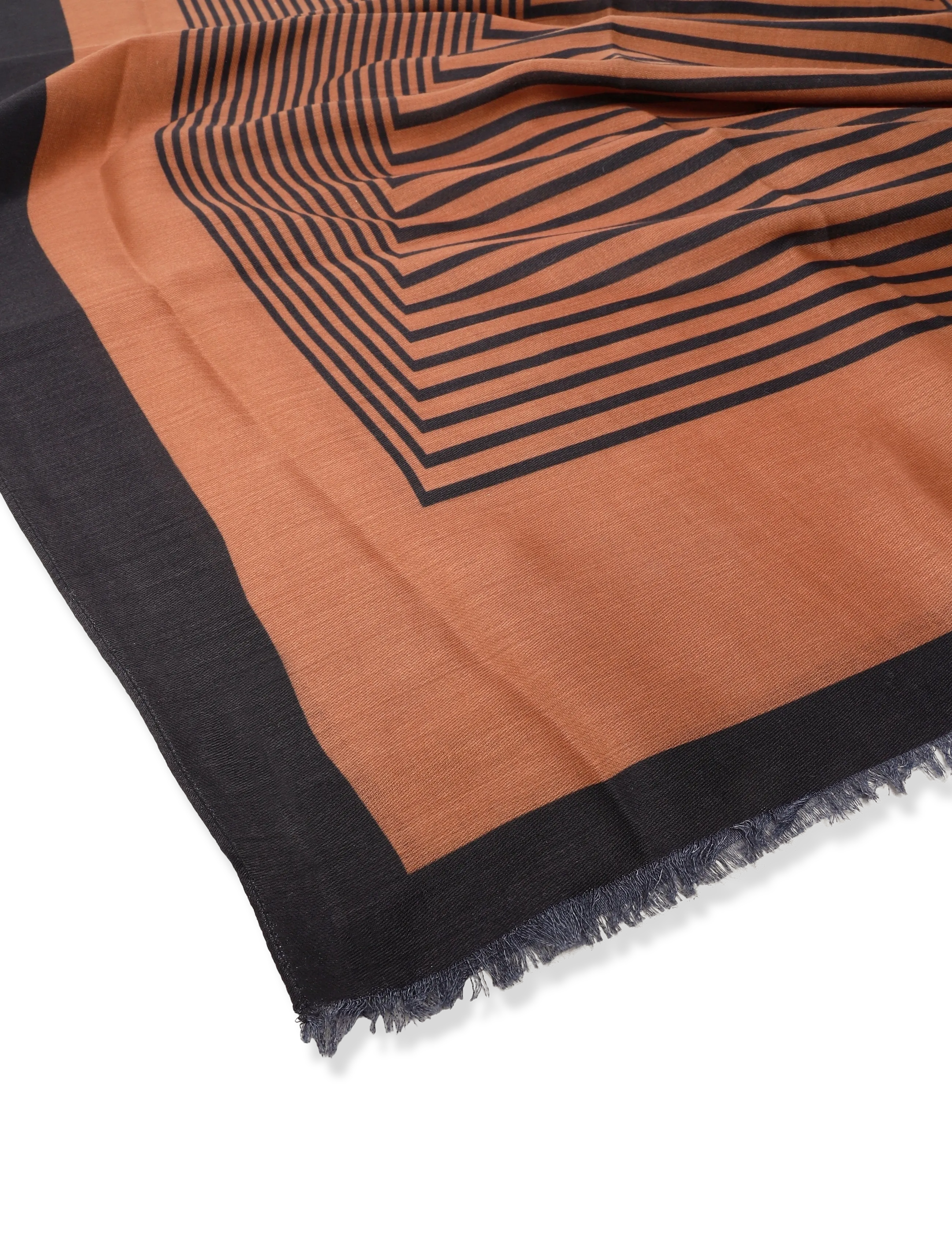 Fransa - FRJILLA SCARF 1 - lightweight scarves - tobacco w meteorite - 2