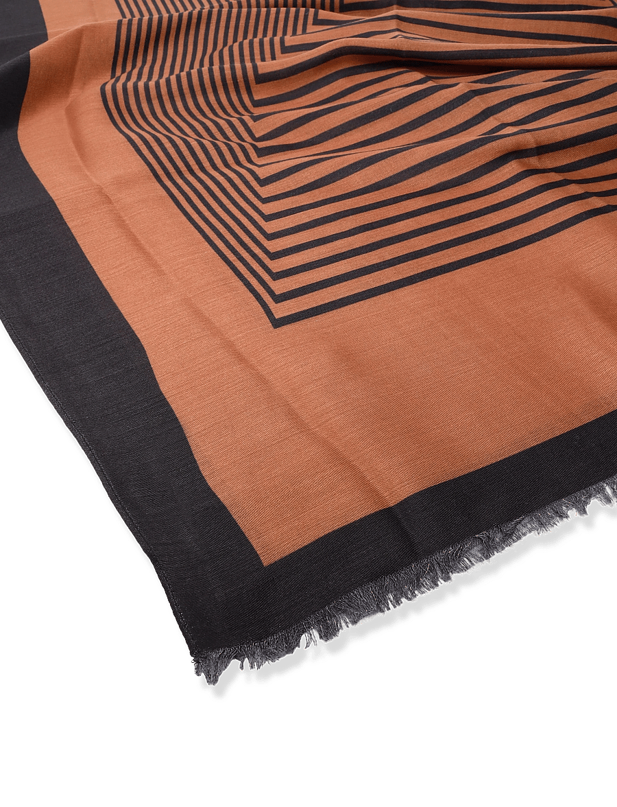 Fransa - FRJILLA SCARF 1 - lightweight scarves - tobacco w meteorite - 2