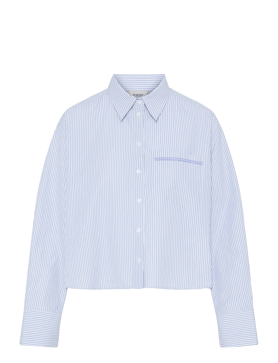 Fransa - FRYARA SH 1 - långärmade skjortor - blue blizzard stripe - 1