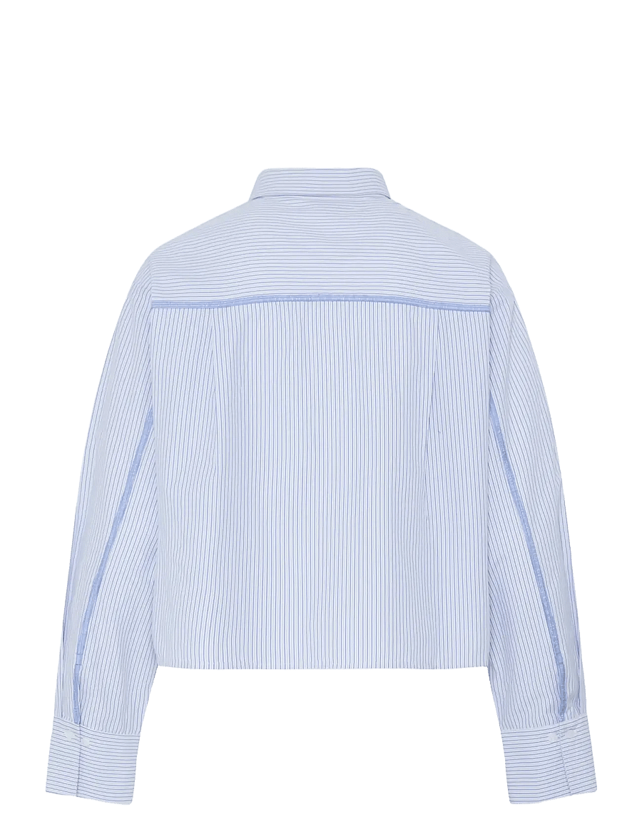 Fransa - FRYARA SH 1 - långärmade skjortor - blue blizzard stripe - 2