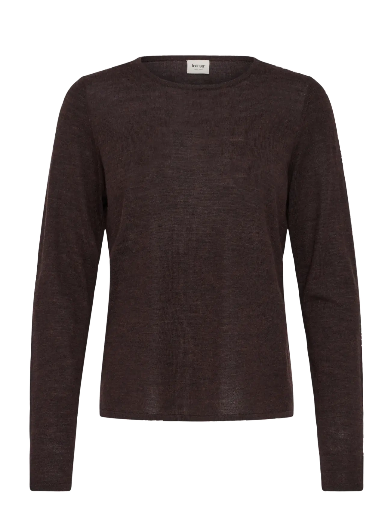 Fransa FRWOOLINA PU 3 - Striktrøjer - HOT FUDGE MELANGE / brown