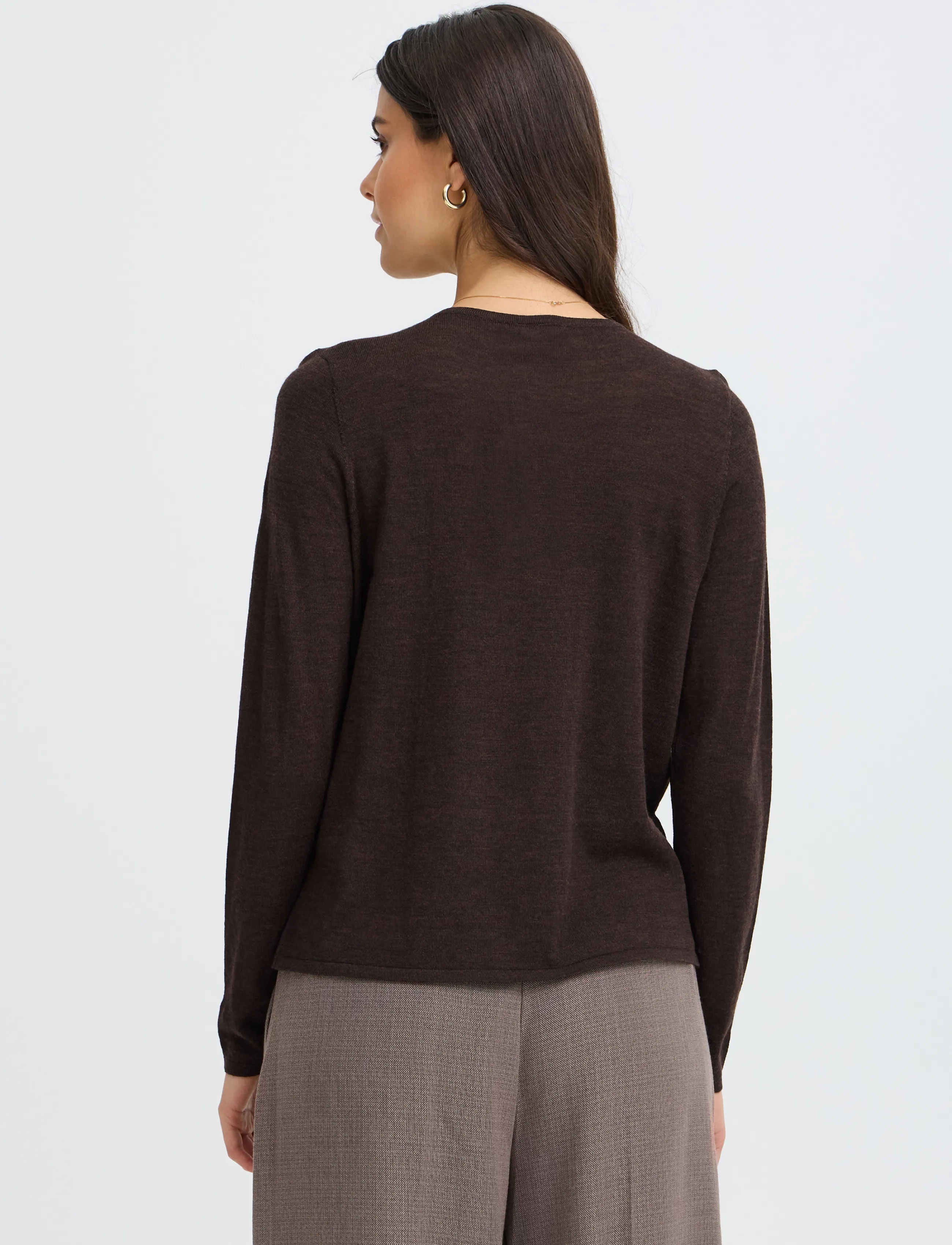 Fransa - FRWOOLINA PU 3 - striktrøjer - hot fudge melange - 4