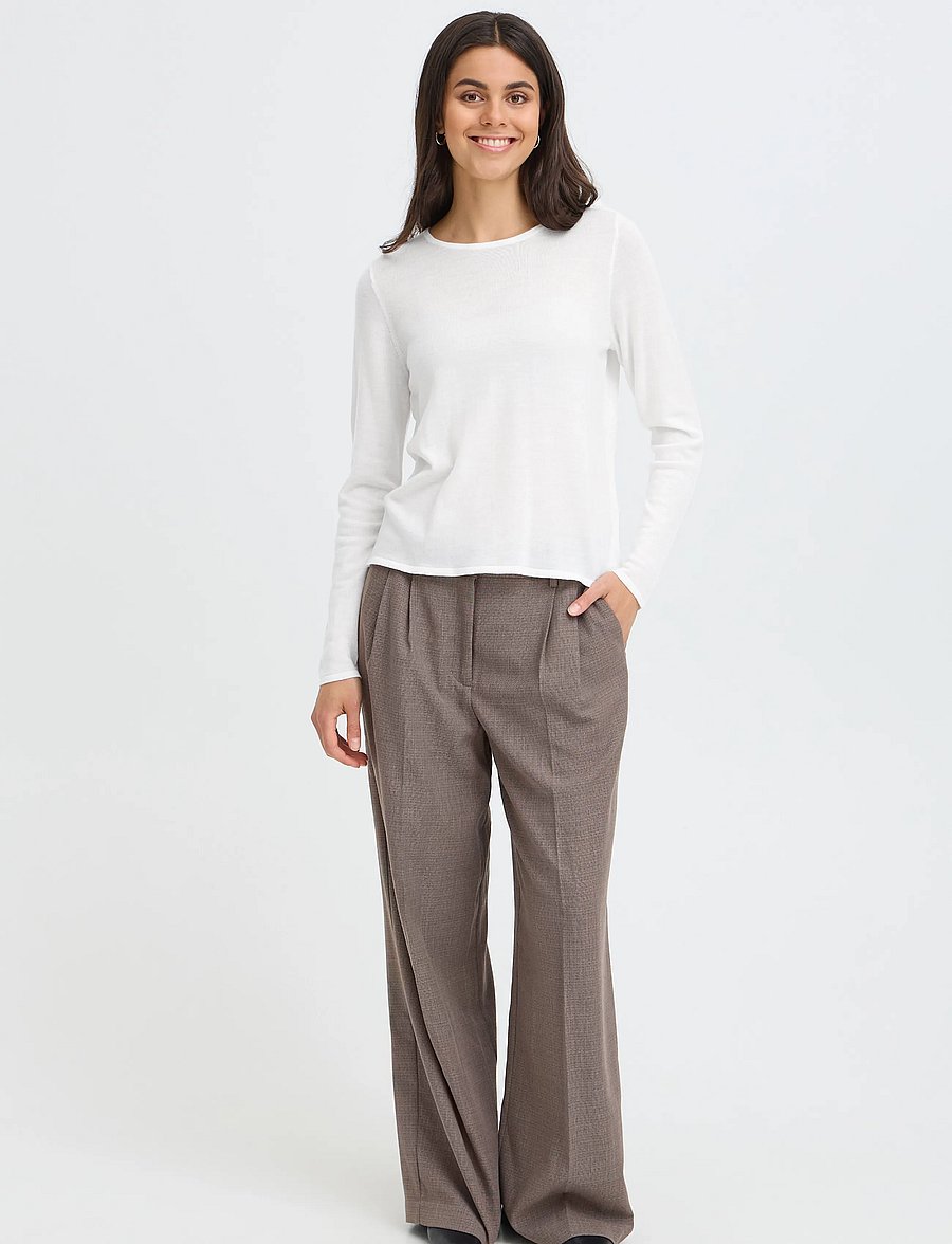 Fransa - FRWOOLINA PU 3 - pullover - whisper white melange - 0