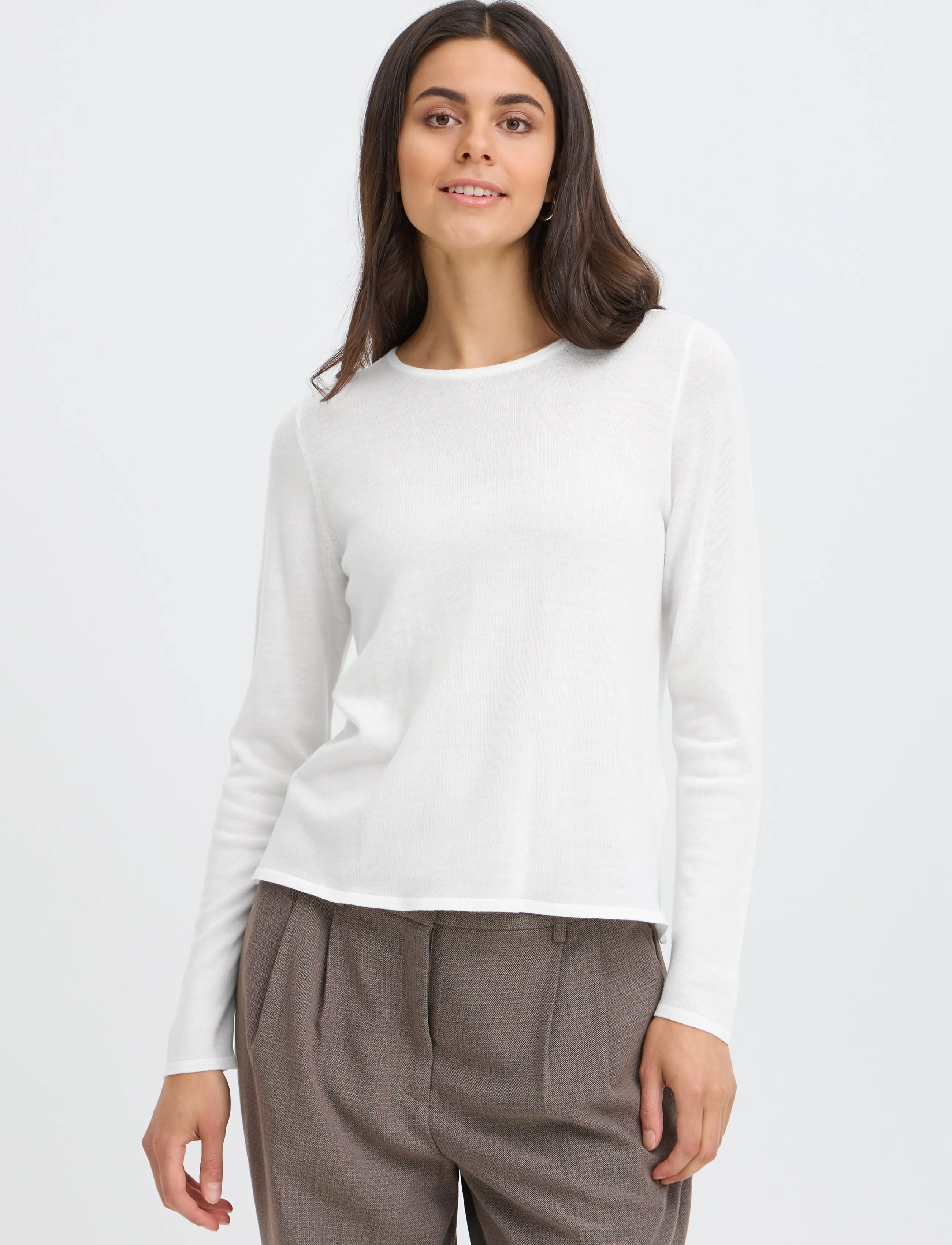 Fransa - FRWOOLINA PU 3 - pullover - whisper white melange - 3
