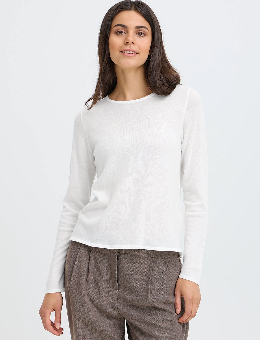 Fransa - FRWOOLINA PU 3 - pullover - whisper white melange - 3