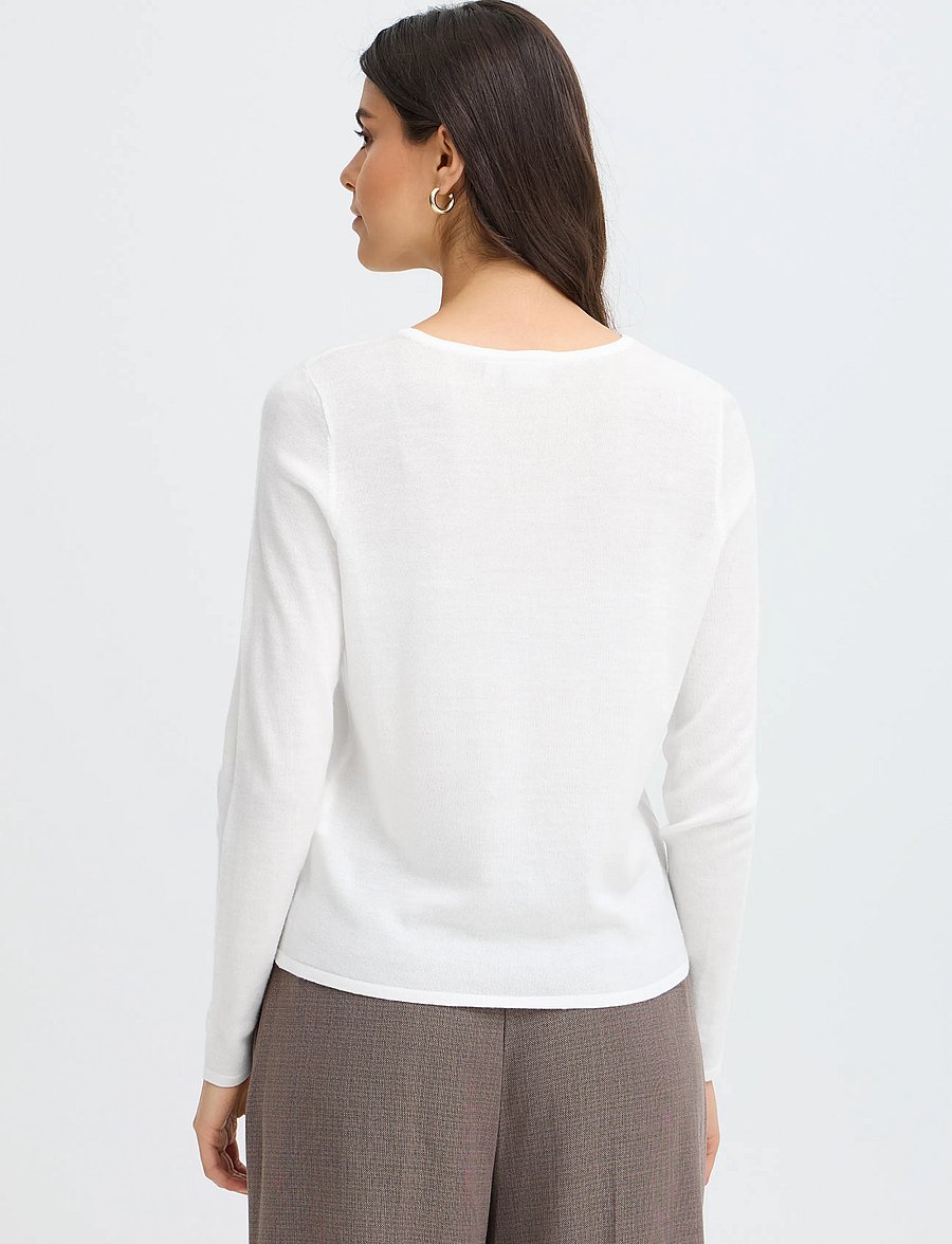 Fransa - FRWOOLINA PU 3 - pullover - whisper white melange - 4
