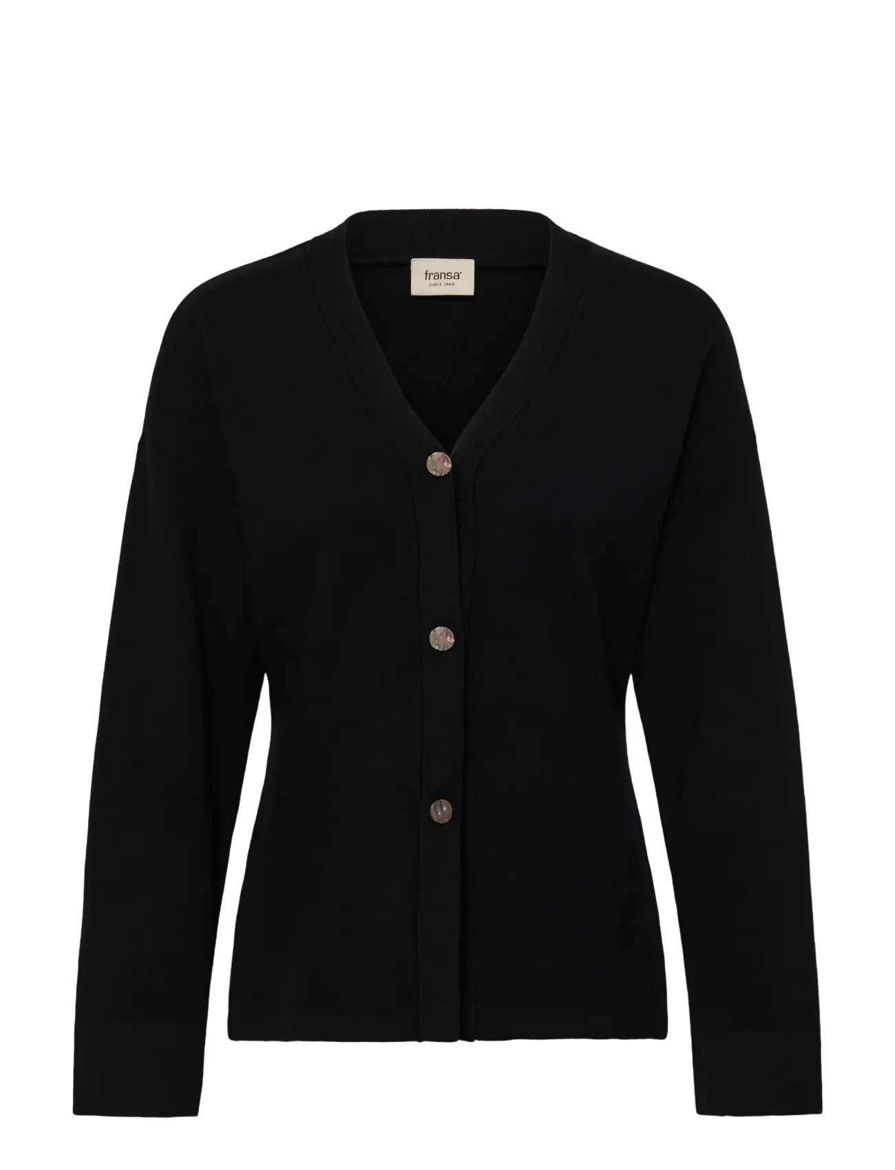 Fransa FRSALLY CAR 7 - Strickjacken - METEORITE / black