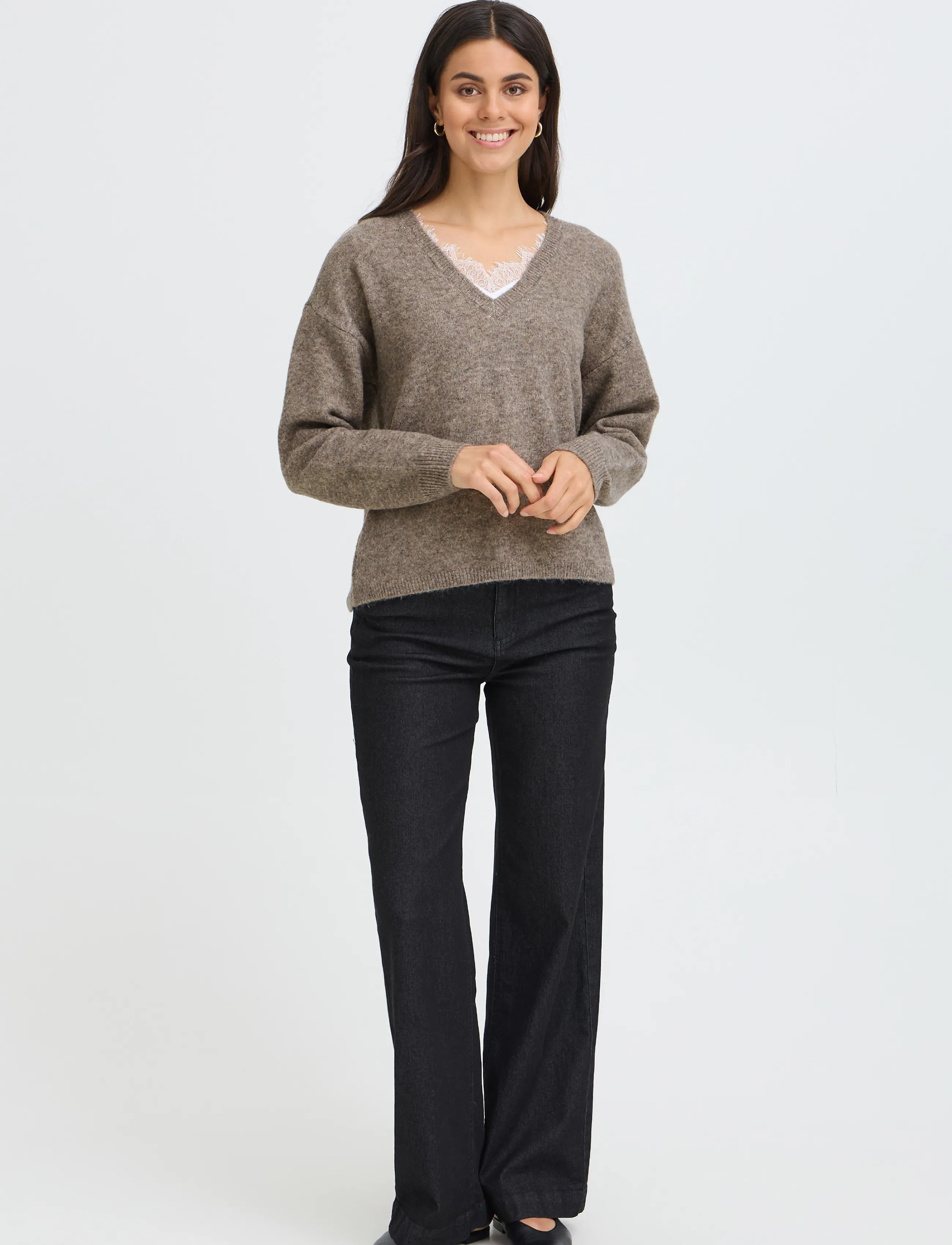 Fransa FRELLEN PU 3 - Fransa - DRIFTWOOD MIX / brown
