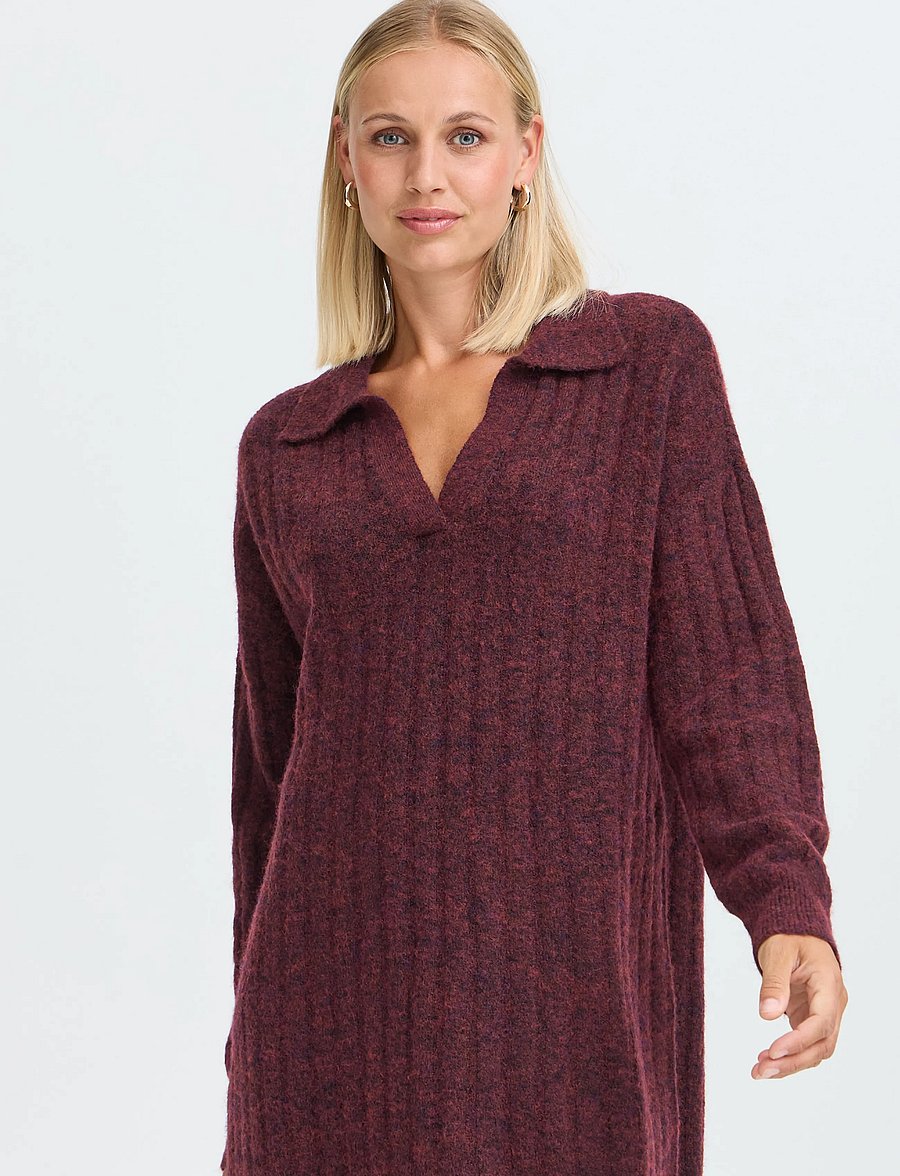 Fransa - FRSANNY DR 7 - strickkleider - port royale melange - 3