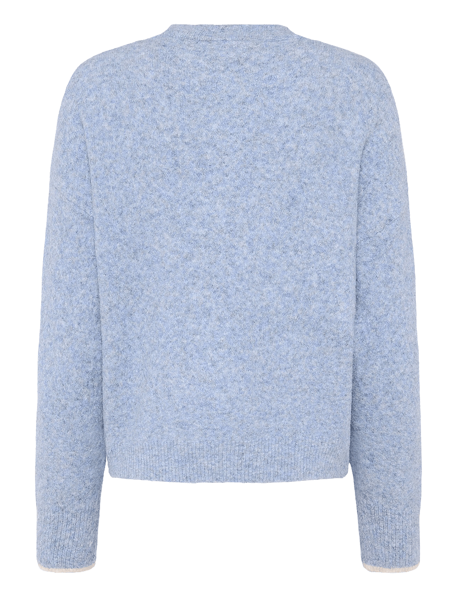 Fransa - FRFLORENCE PU 2 - stickade tröjor - blue blizzard text - 2