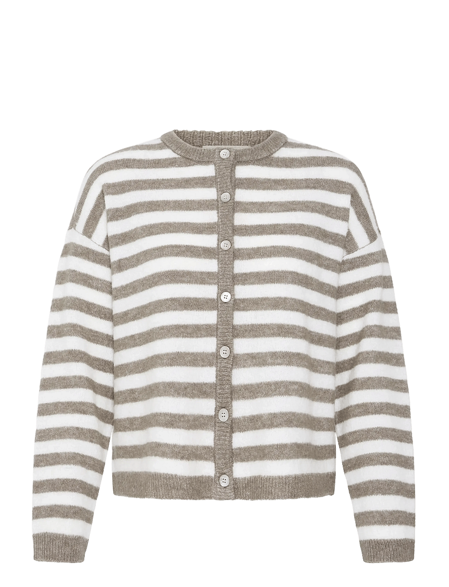 Fransa - FRIDAA CAR 1 - koftor - driftwood stripe - 1