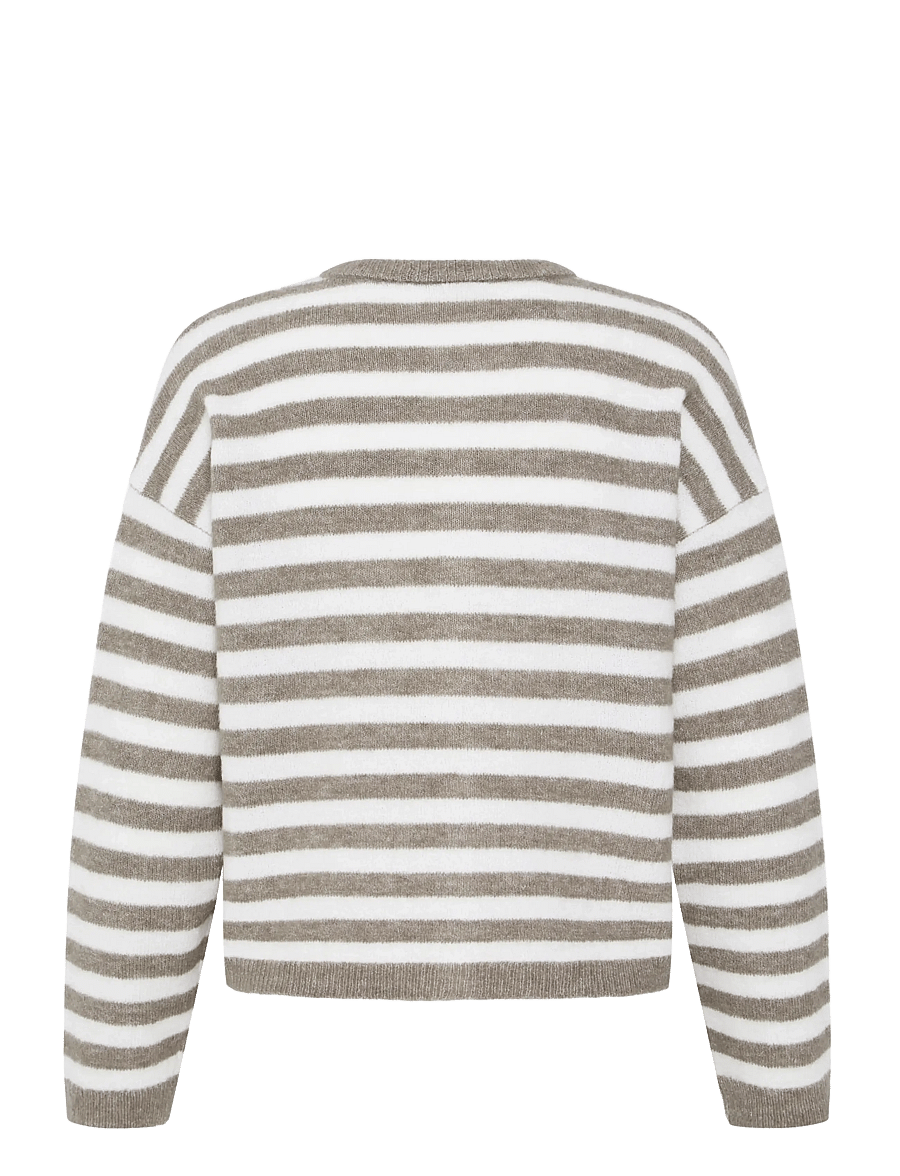 Fransa - FRIDAA CAR 1 - koftor - driftwood stripe - 2