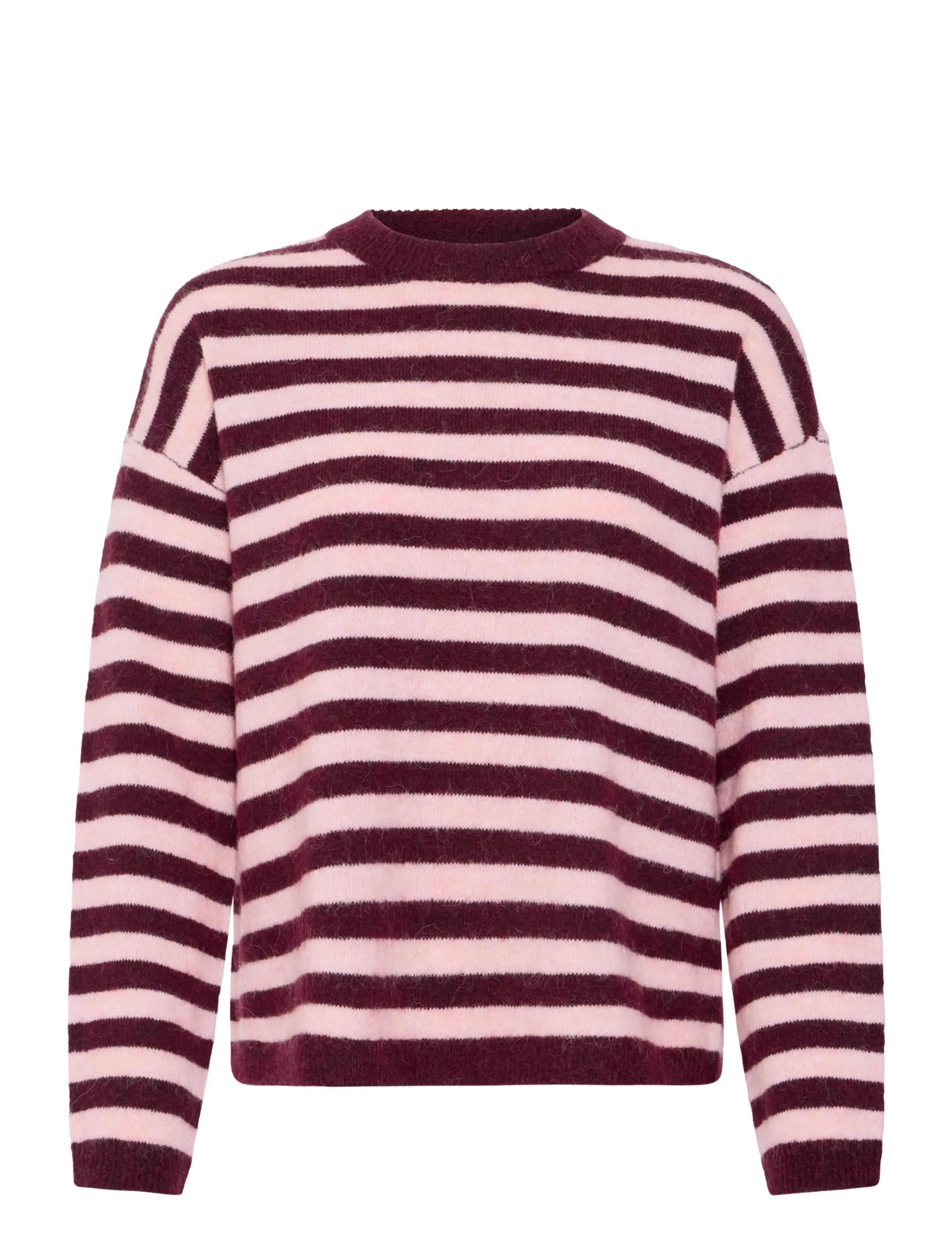Fransa FRIDAA PU 1 - Striktrøjer - PORT-ROYAL STRIPE / burgundy
