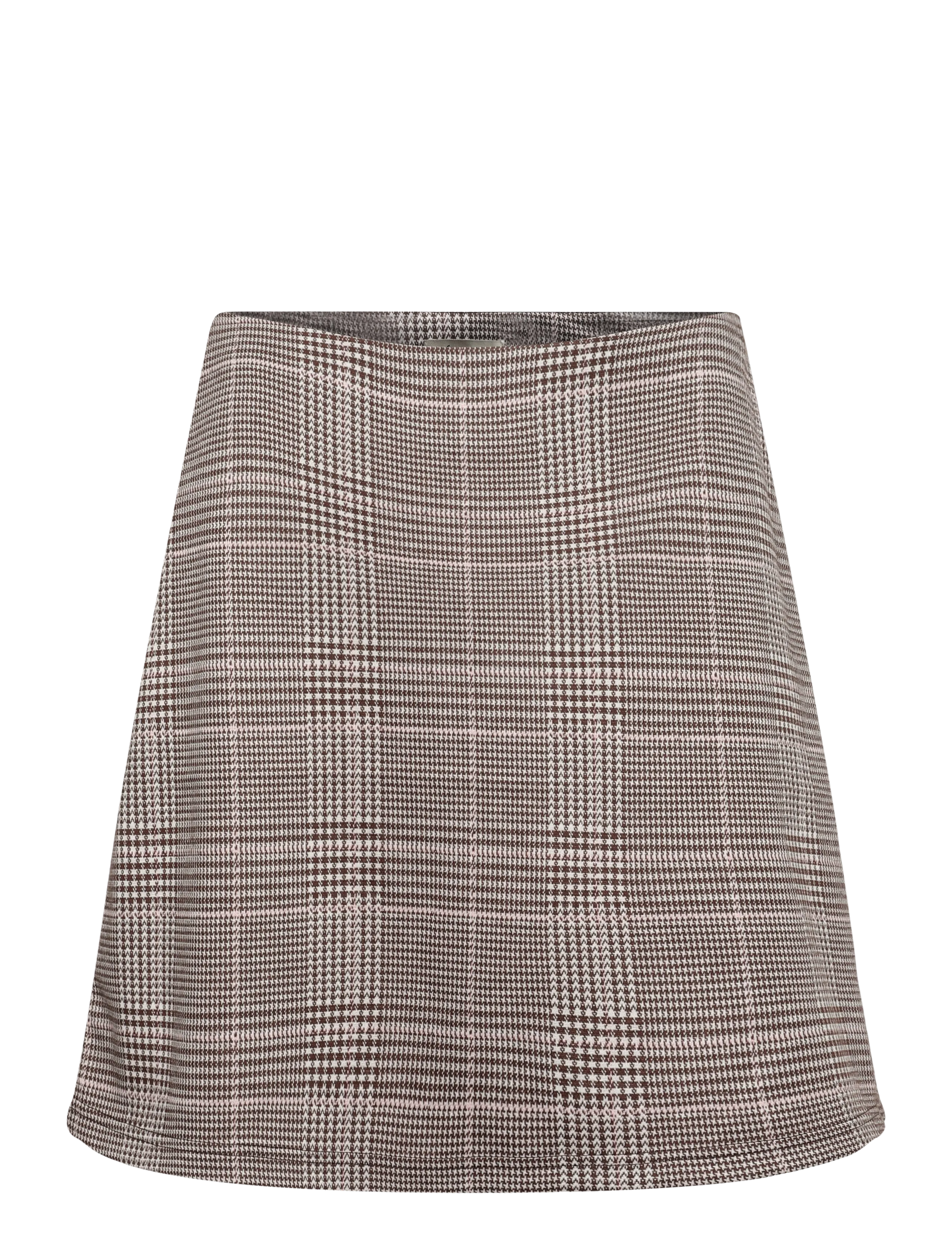 Fransa FRBABETT SK 1 - Röcke - HOT FUDGE W. PINK CHECK / brown