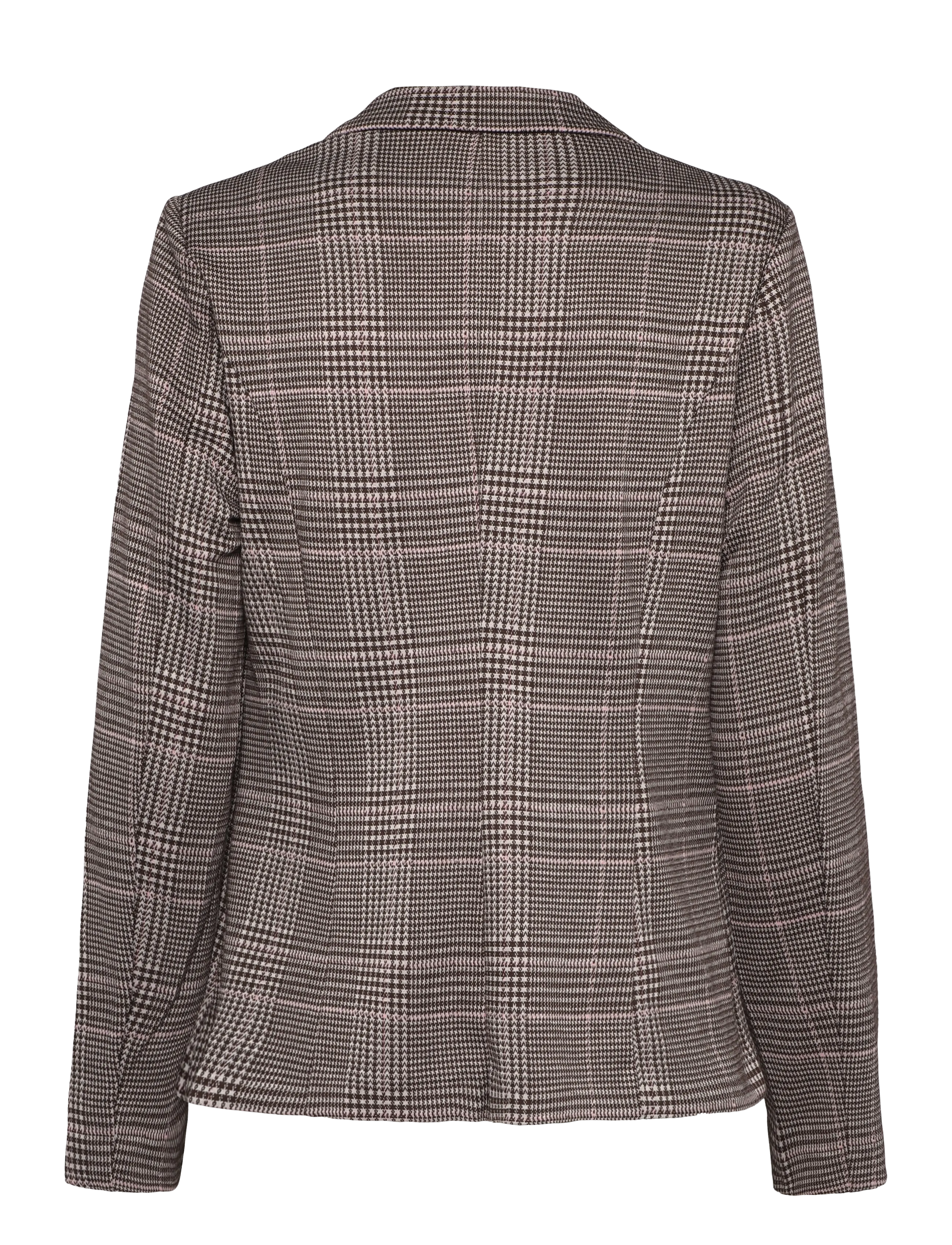 Fransa - FRBABETT BLA 1 - hot fudge w. pink check - 2
