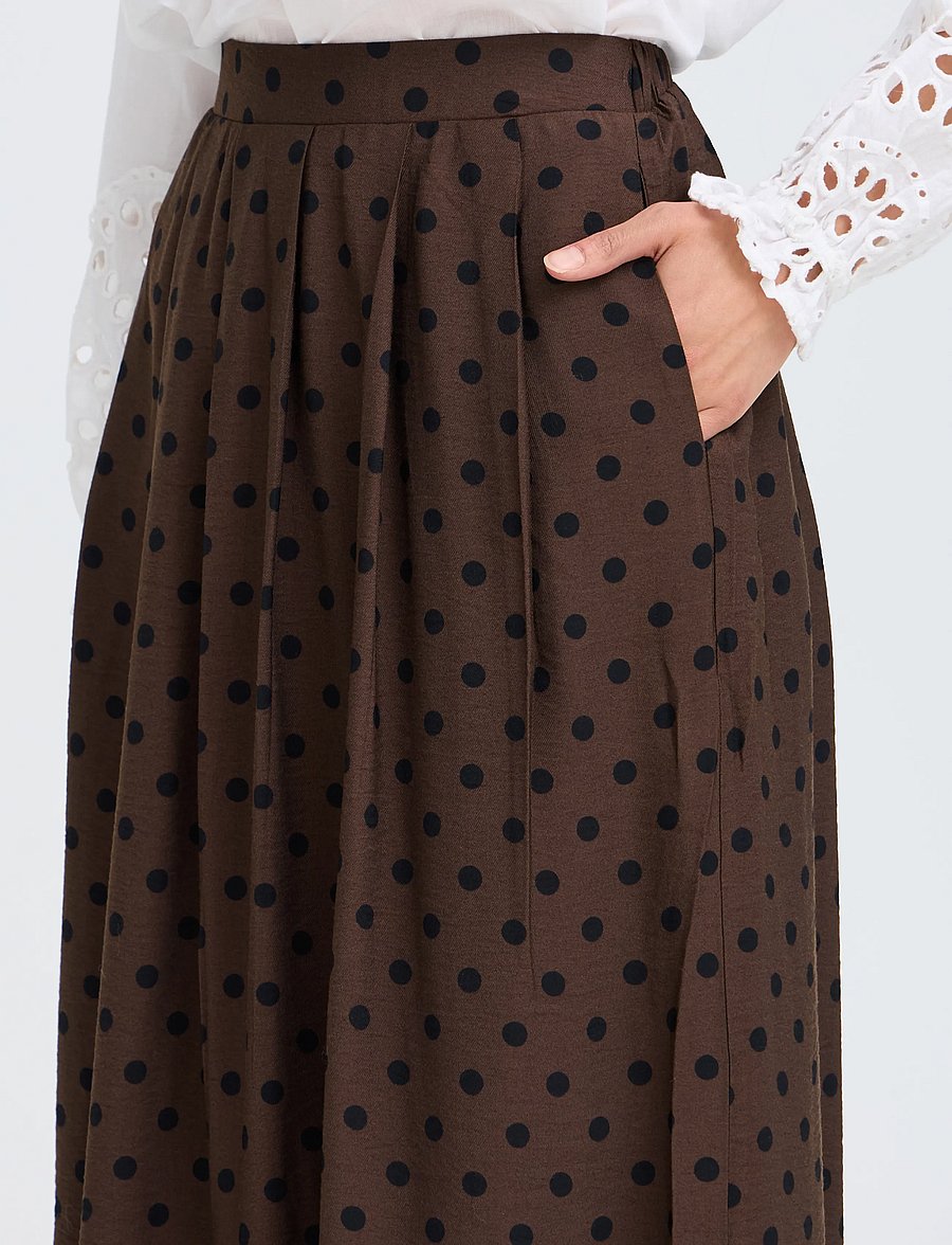 Fransa - FRADARA SK 2 - maxi nederdele - hot fudge dotty - 5