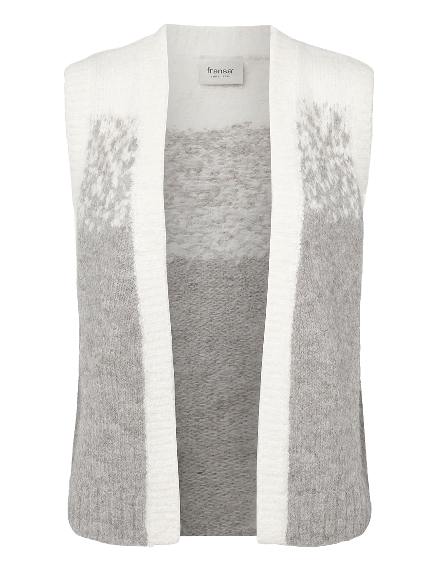 Fransa - FRTYE VE 1 - strikveste - driftwood mix - 1