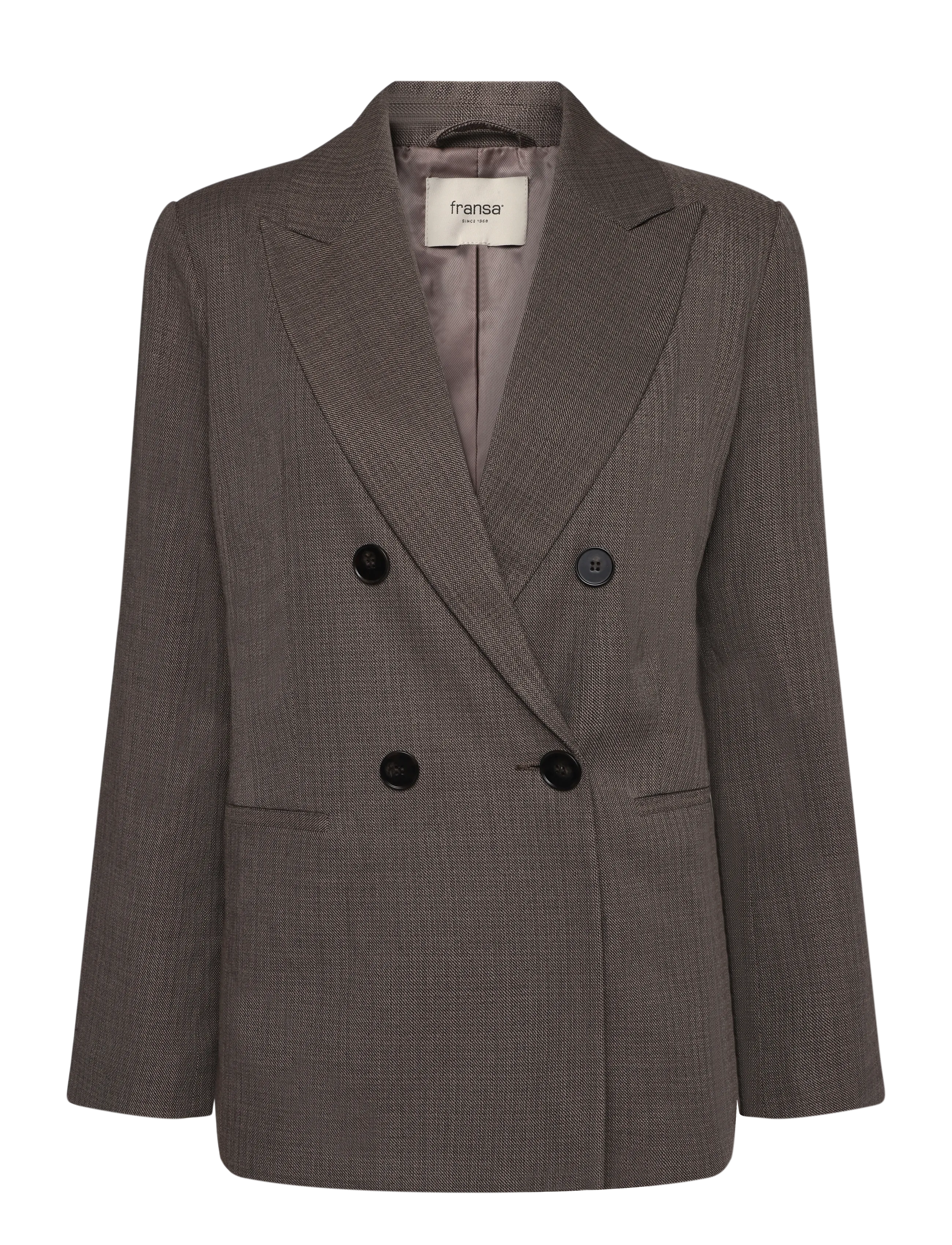Fransa FRISOLDES BLA 1 - Blazers - DRIFTWOOD MELANGE / brown