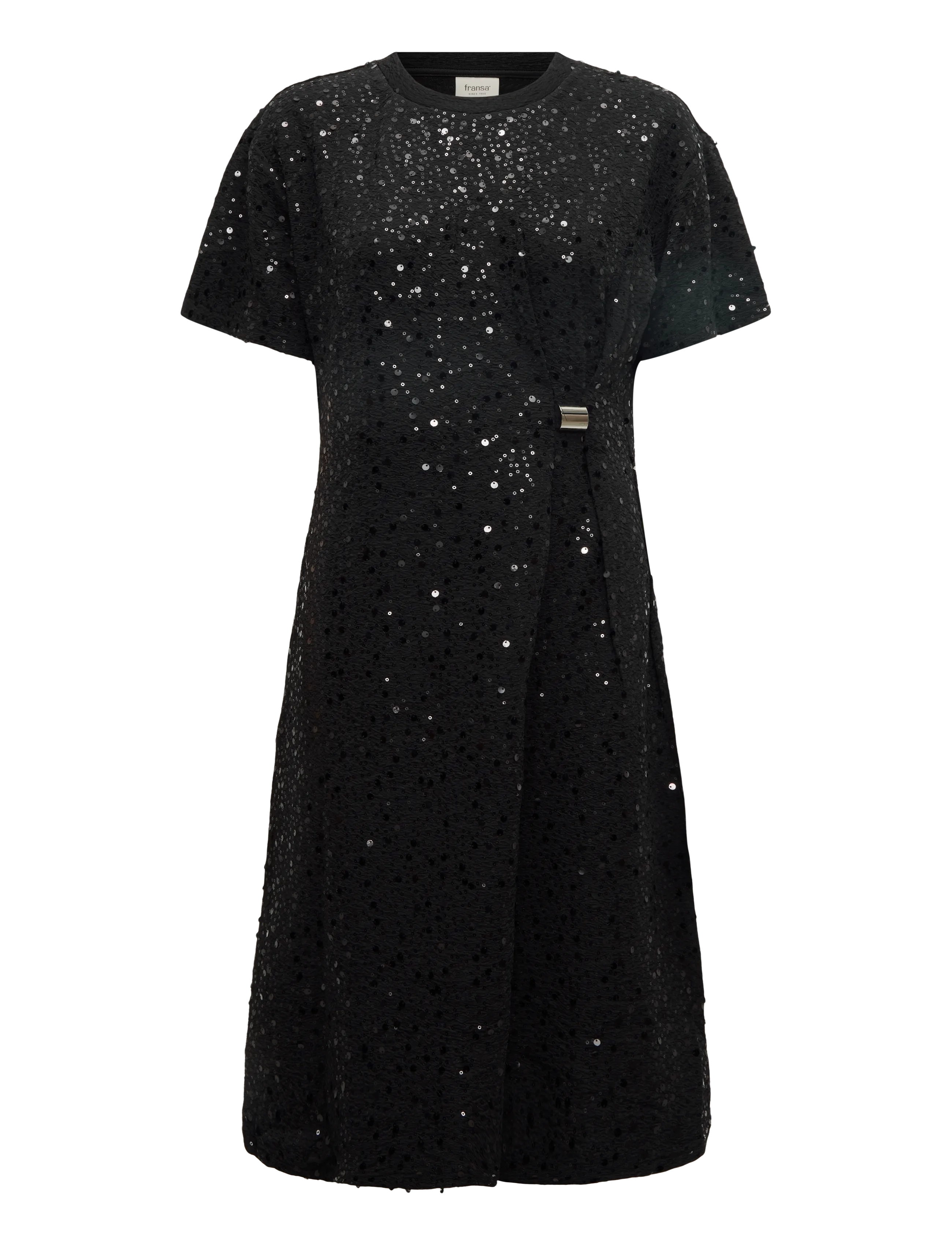 Fransa FRZOLANA DR 1 - Paillettenkleider - METEORITE / black