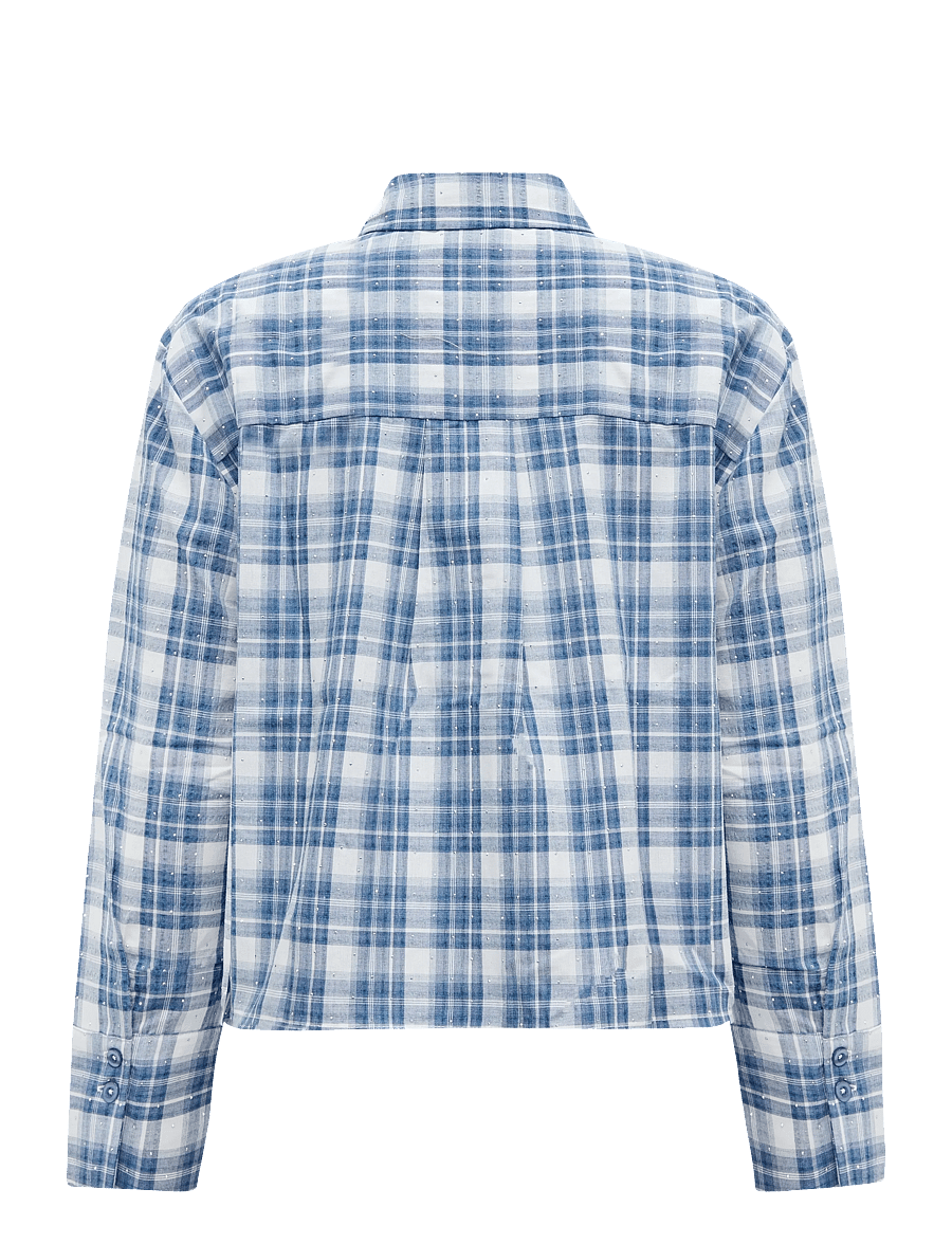 Fransa - FRCRINA SH 1 - långärmade skjortor - blue check - 1
