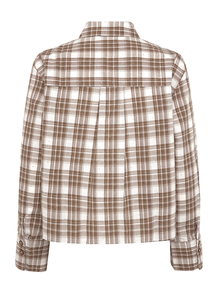 Fransa - FRCRINA SH 1 - långärmade skjortor - oxford-tan check - 1