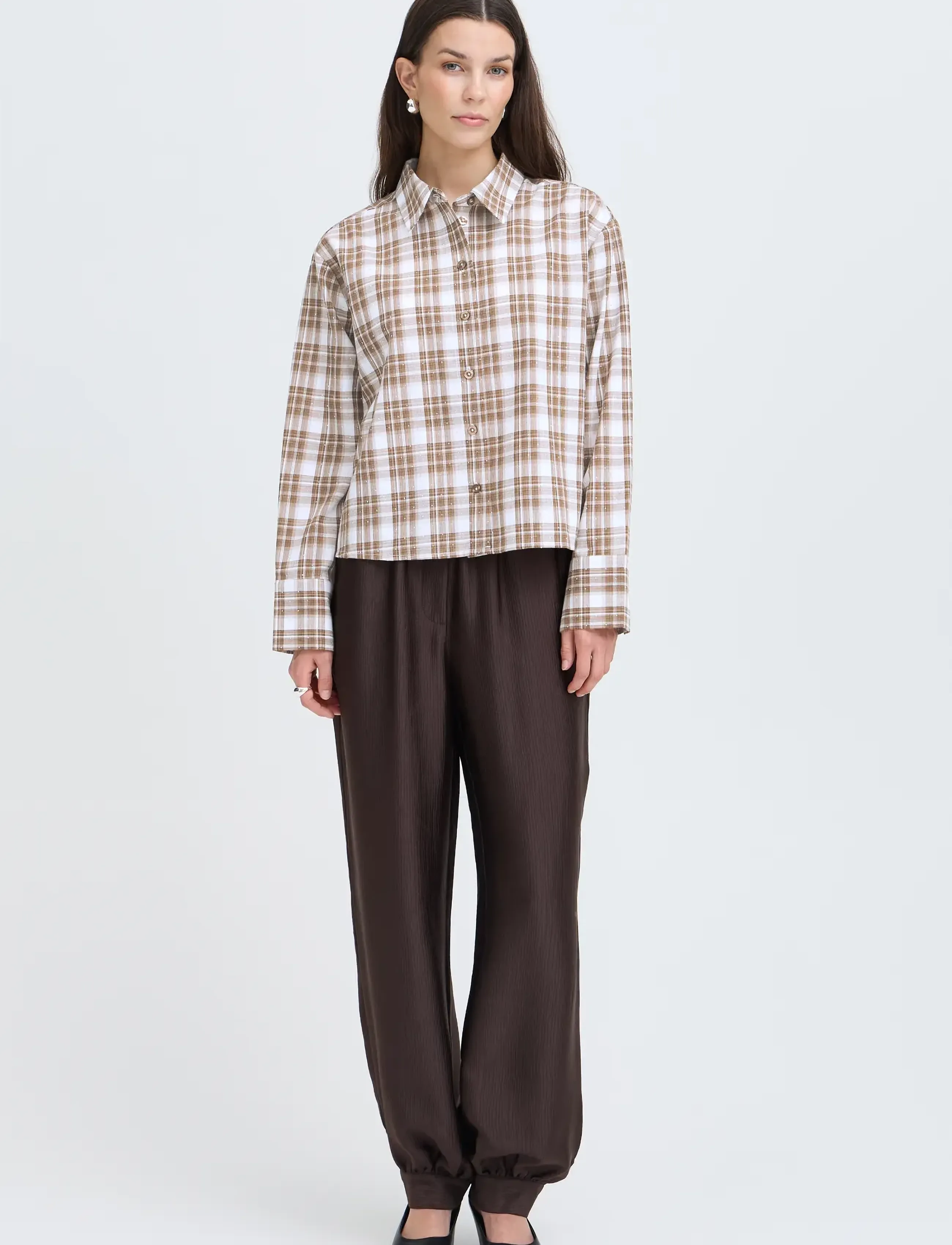 Fransa - FRCRINA SH 1 - langærmede skjorter - oxford-tan check - 3