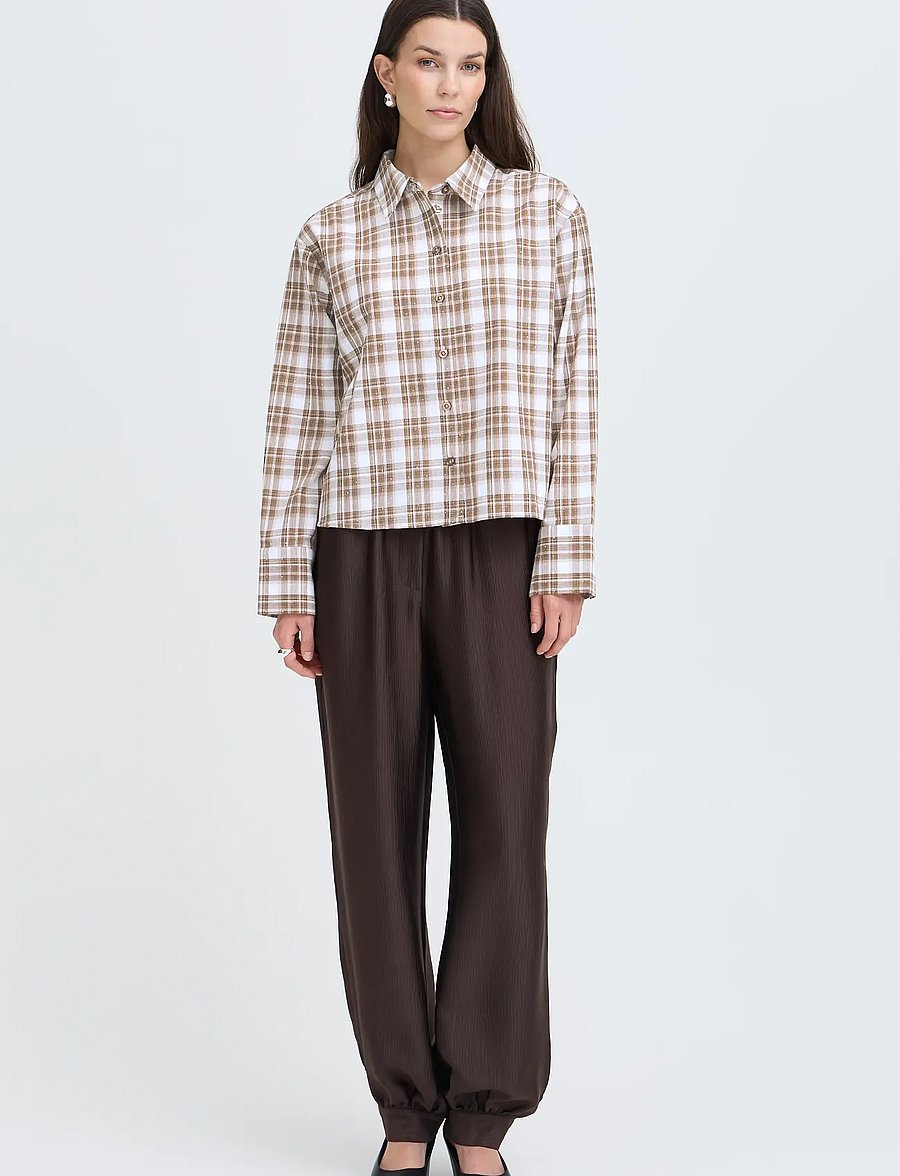 Fransa - FRCRINA SH 1 - langærmede skjorter - oxford-tan check - 3