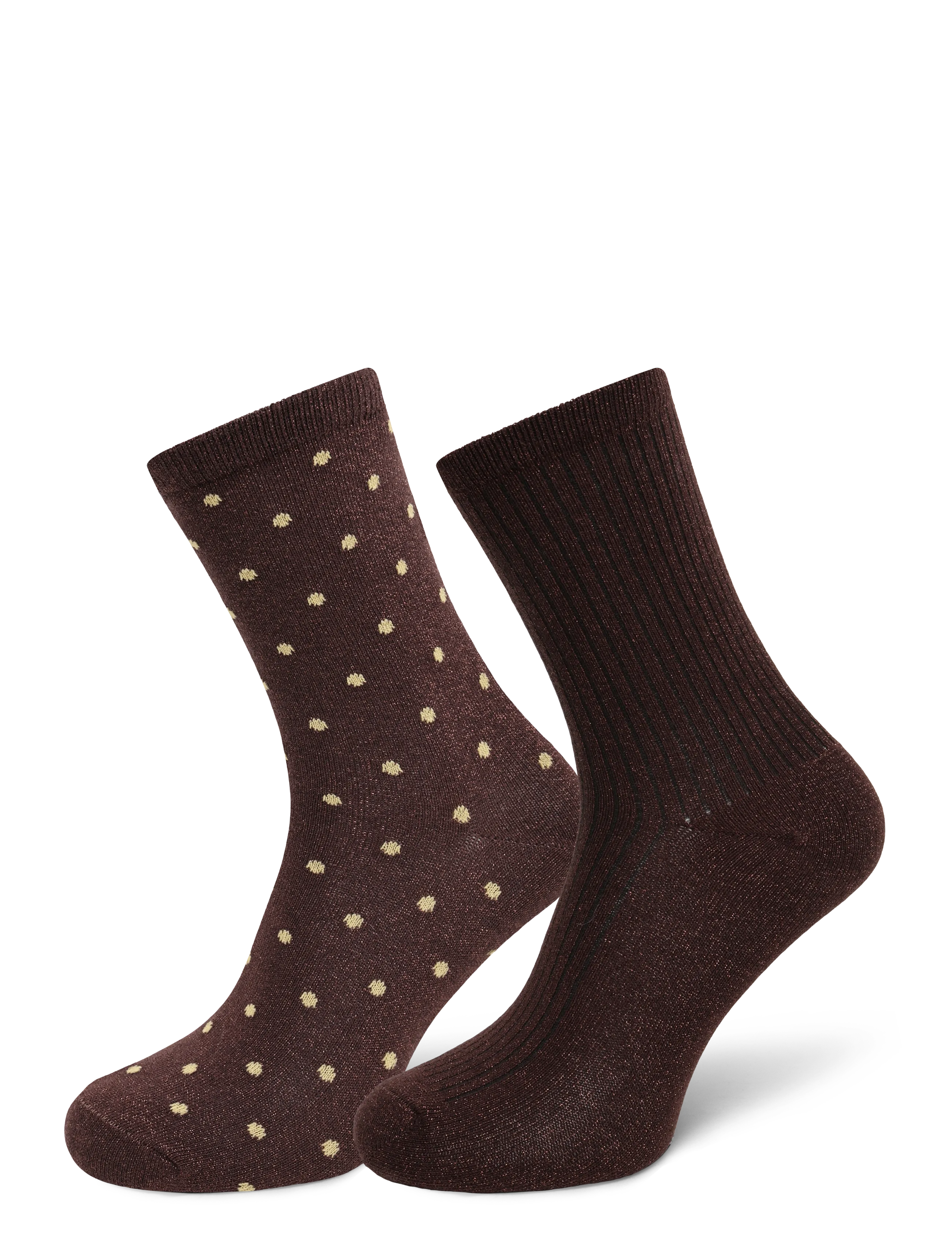 Fransa FRLURA 1 SOCK 2-BOX - Regular socks - HOT FUDGE / brown