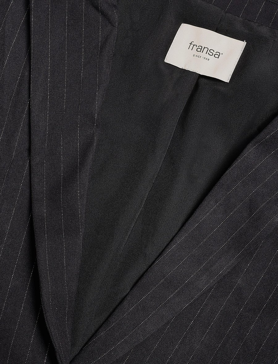Fransa - FRSPIN BLA 1 - cropped-blazer - black lurex stripe - 2