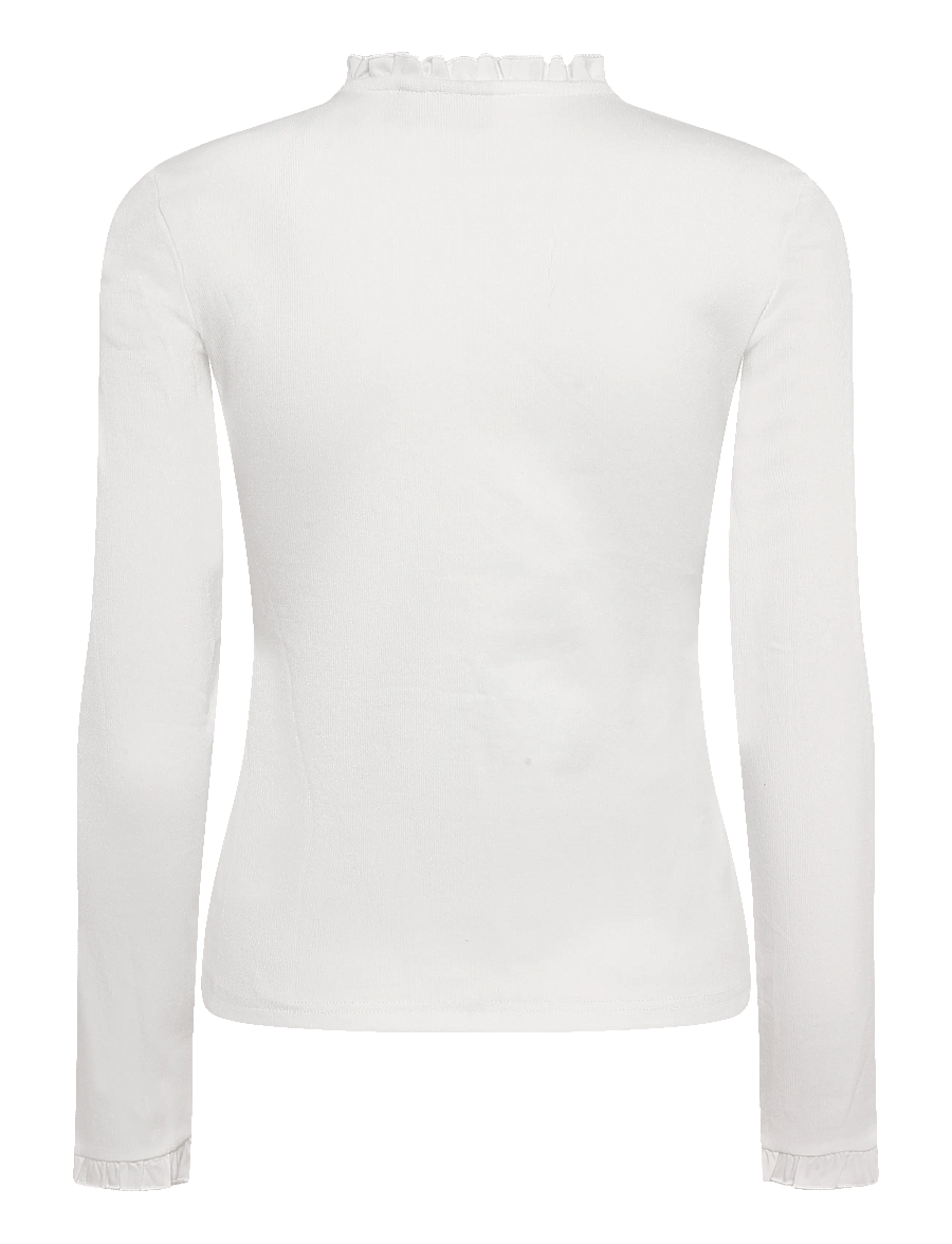 Fransa - FRNATHALIA TEE 1 - langærmede toppe - blanc de blanc - 1