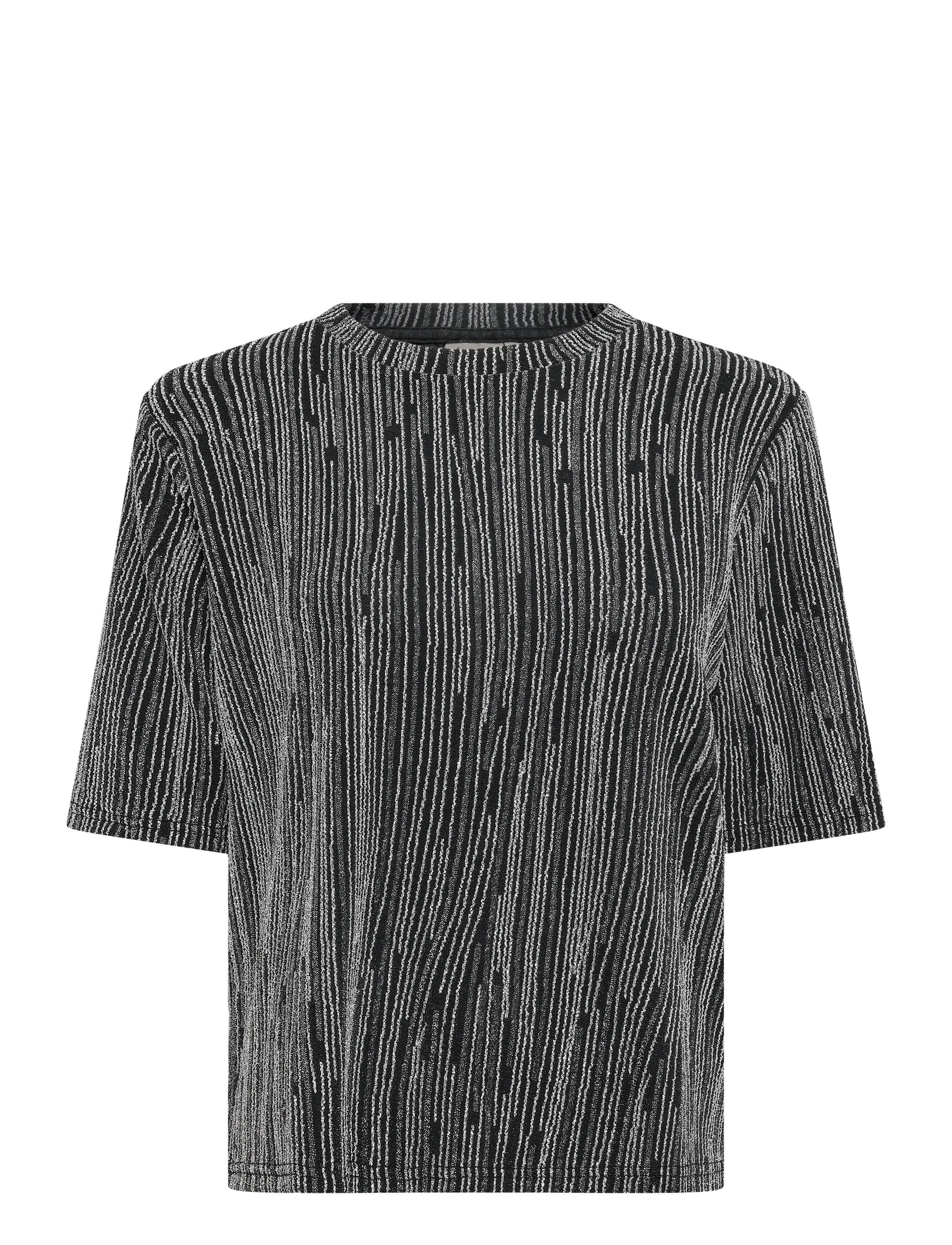Fransa FRGLIDIA TEE 1 - Fransa - SILVER STRIPE / silver