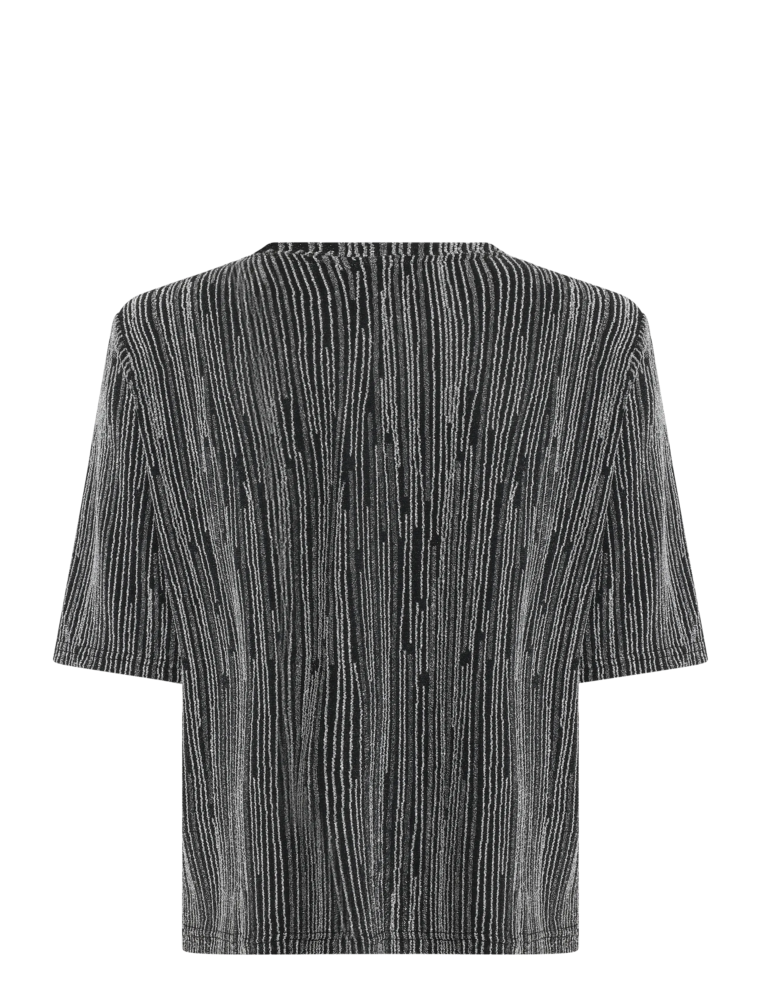 Fransa - FRGLIDIA TEE 1 - t-shirts - silver stripe - 1