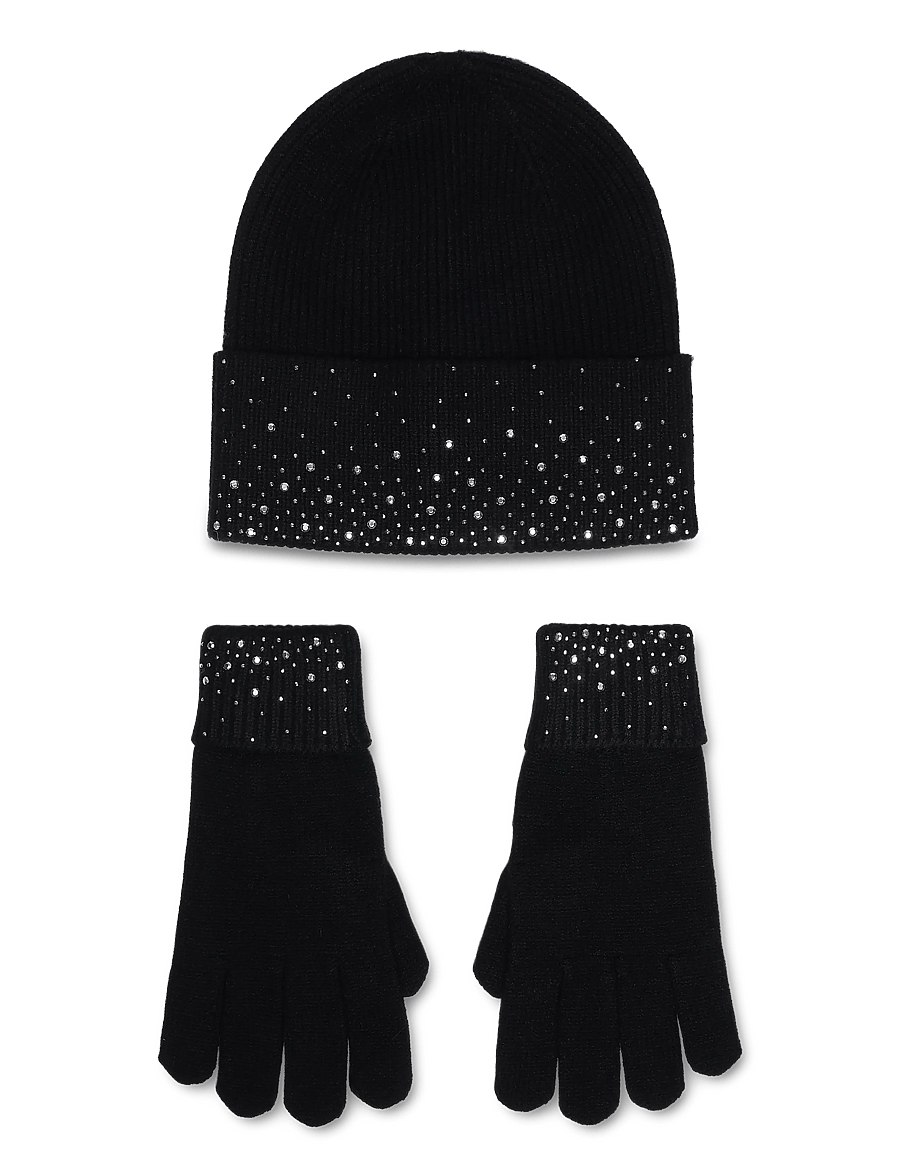 Fransa - FRBEANIE GLOVE GIFTBOX - handsker - meteorite - 0