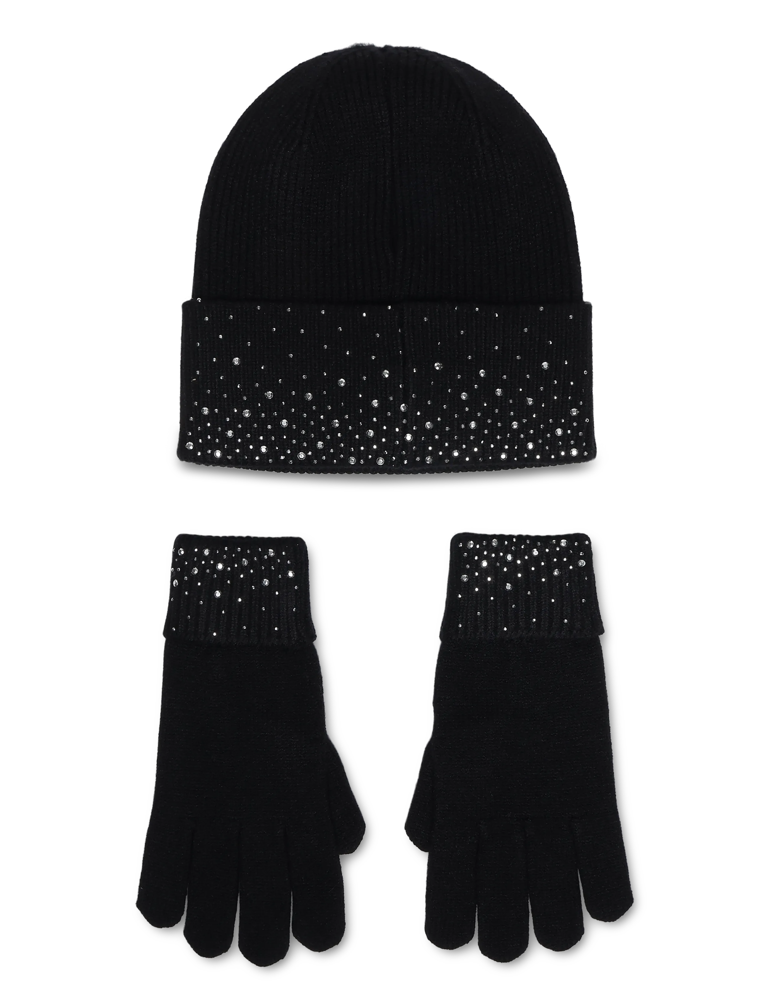 Fransa - FRBEANIE GLOVE GIFTBOX - handsker - meteorite - 1
