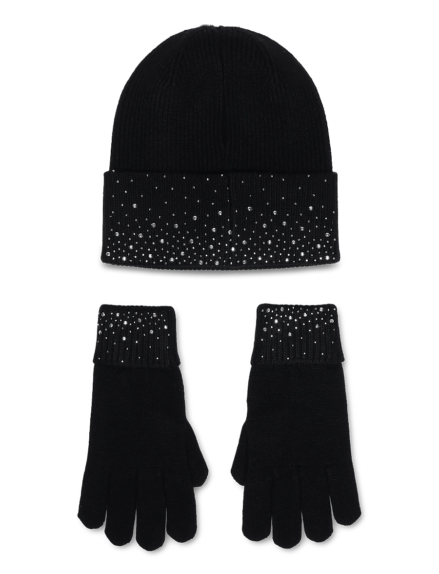 Fransa - FRBEANIE GLOVE GIFTBOX - handsker - meteorite - 1