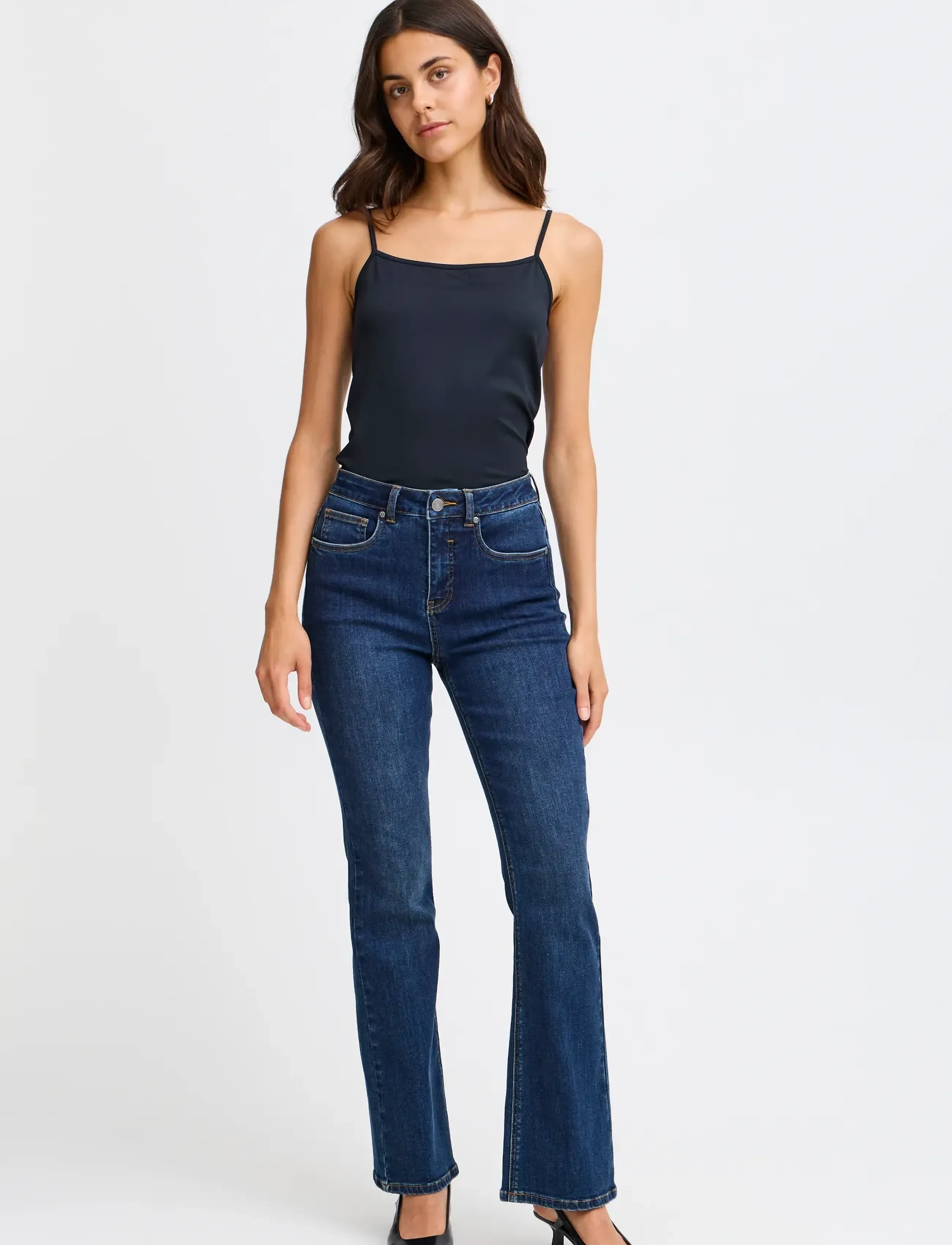 Fransa FRKRASK 1 TOP - Ermeløse topper - DARK PEACOAT / navy